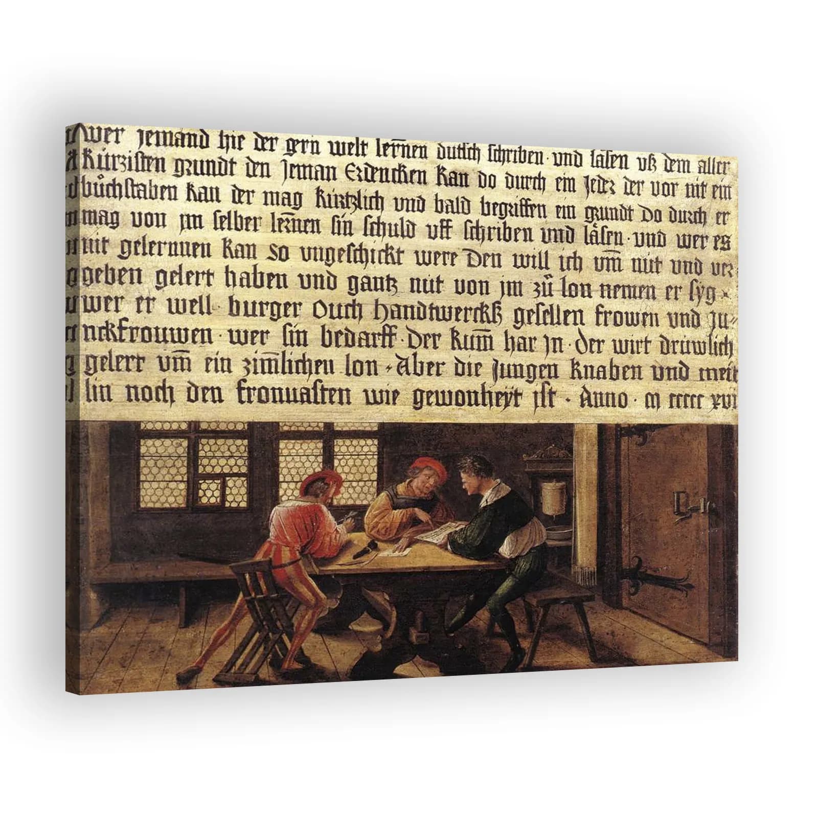 School Master's Signboard (Grown-ups' Side) by Hans Holbein The Younger - view 2 thumbnail