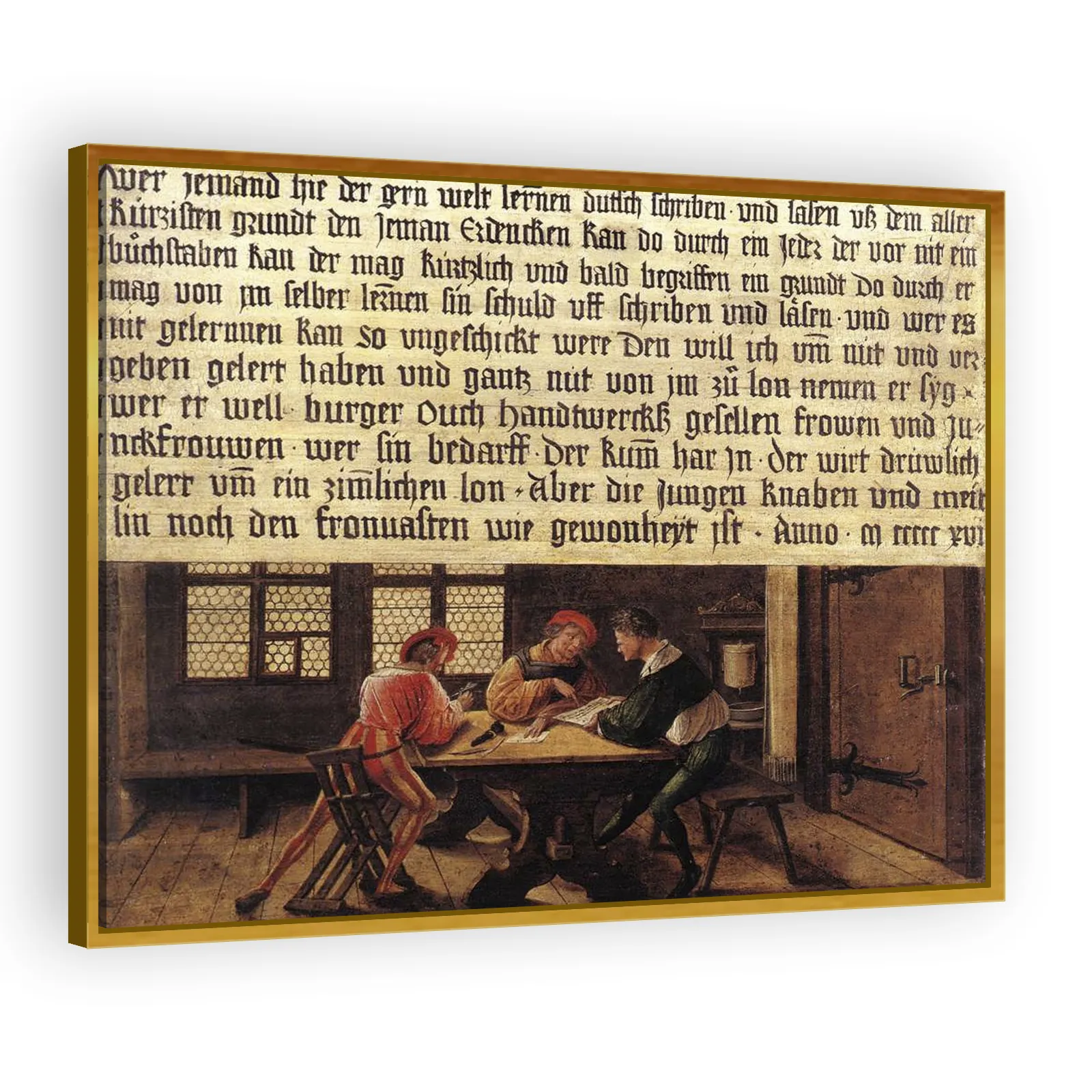 School Master's Signboard (Grown-ups' Side) by Hans Holbein The Younger - view 3 thumbnail
