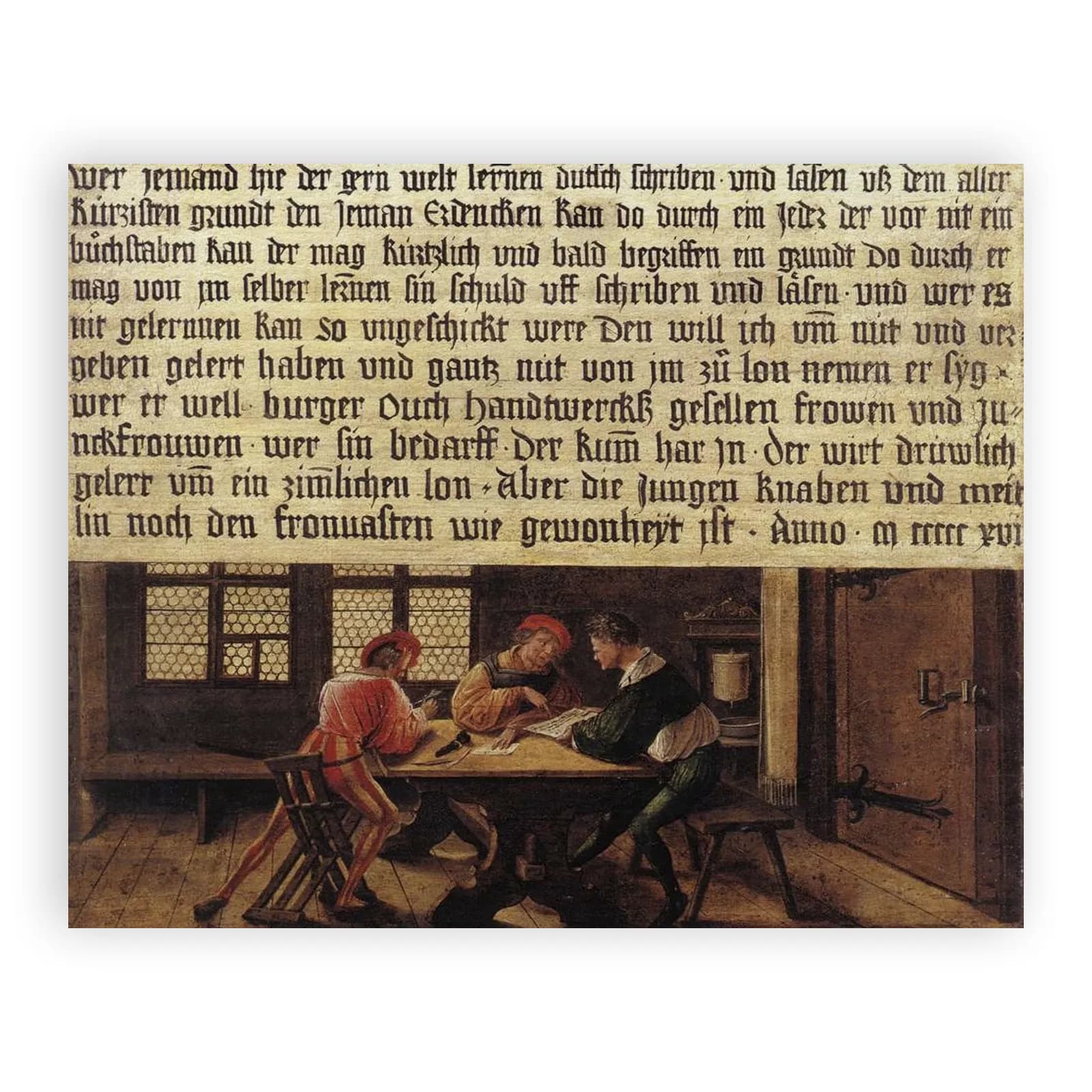 School Master's Signboard (Grown-ups' Side) by Hans Holbein The Younger - view 6 thumbnail
