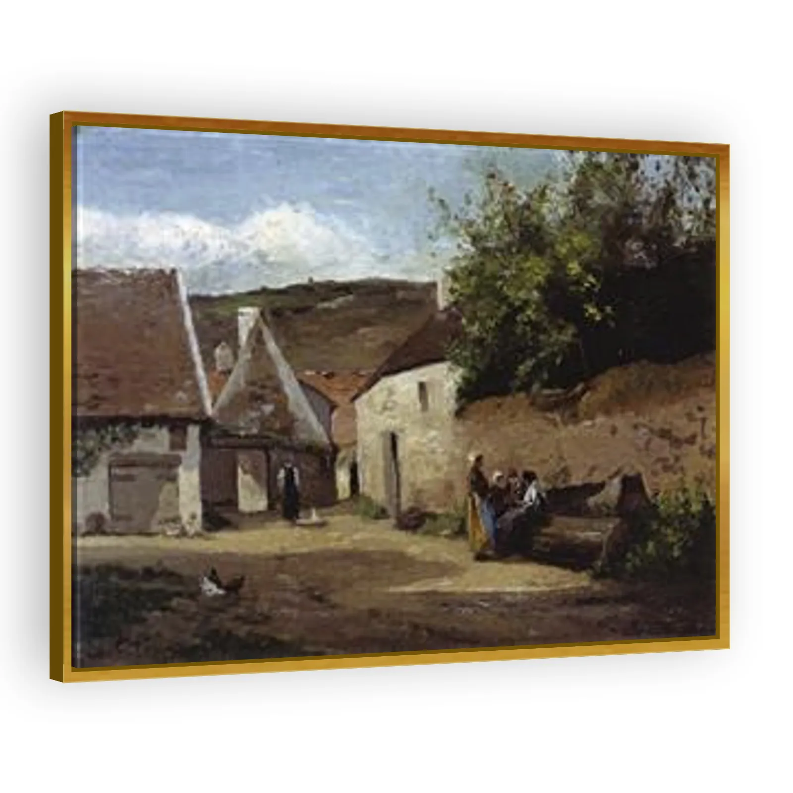 Village Corner, 1863 by Camille Pissarro - view 3 thumbnail
