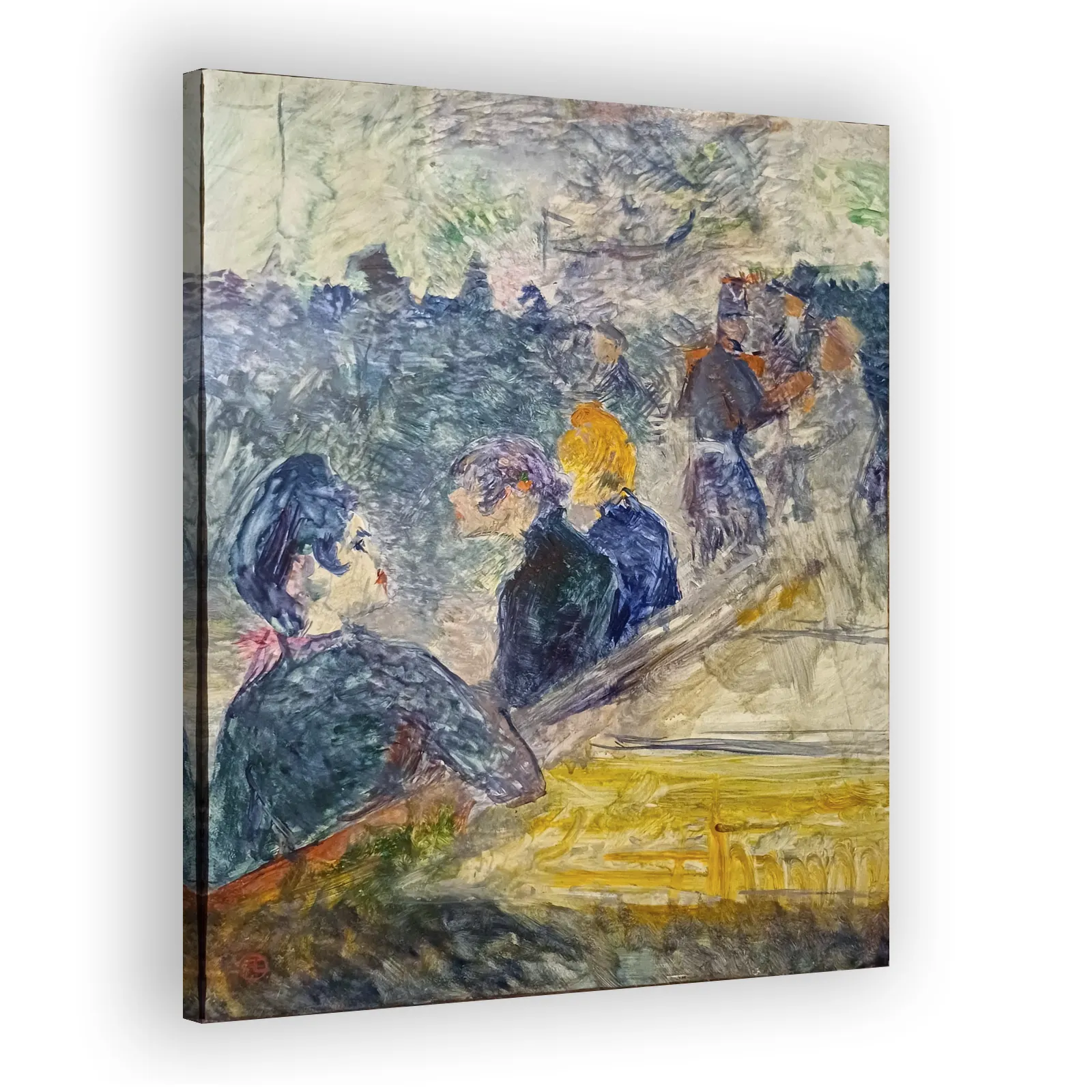 At the Ball in the Moulin de la Galette by Henri De Toulouse Lautrec - view 2 thumbnail