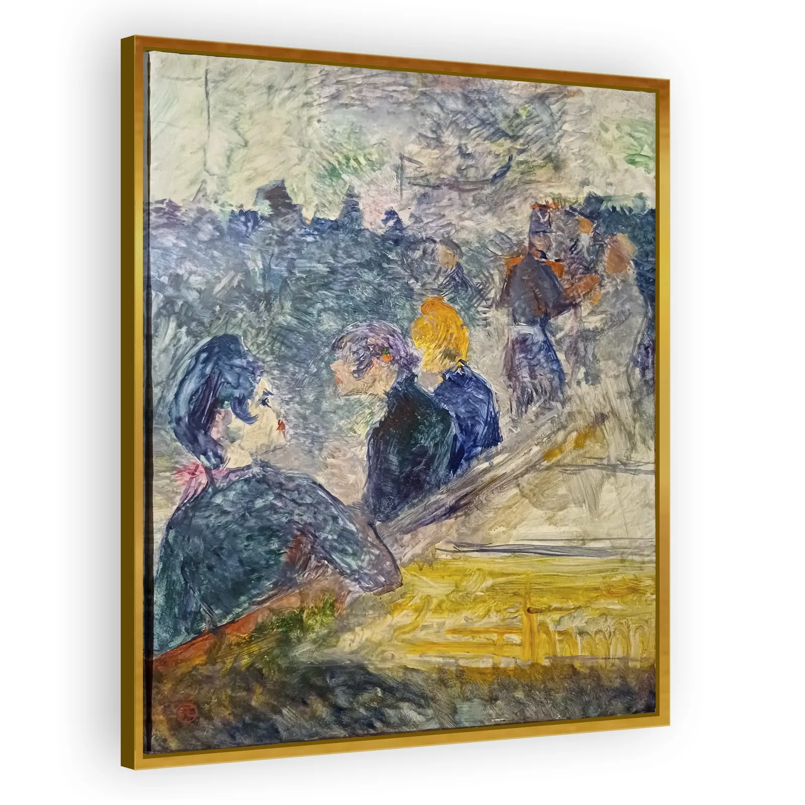 At the Ball in the Moulin de la Galette by Henri De Toulouse Lautrec - view 3 thumbnail