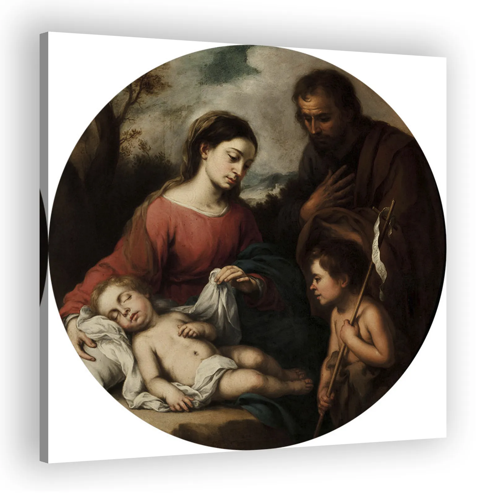 Holy Family with the Infant Saint John by Bartolome Esteban Murillo - view 2 thumbnail