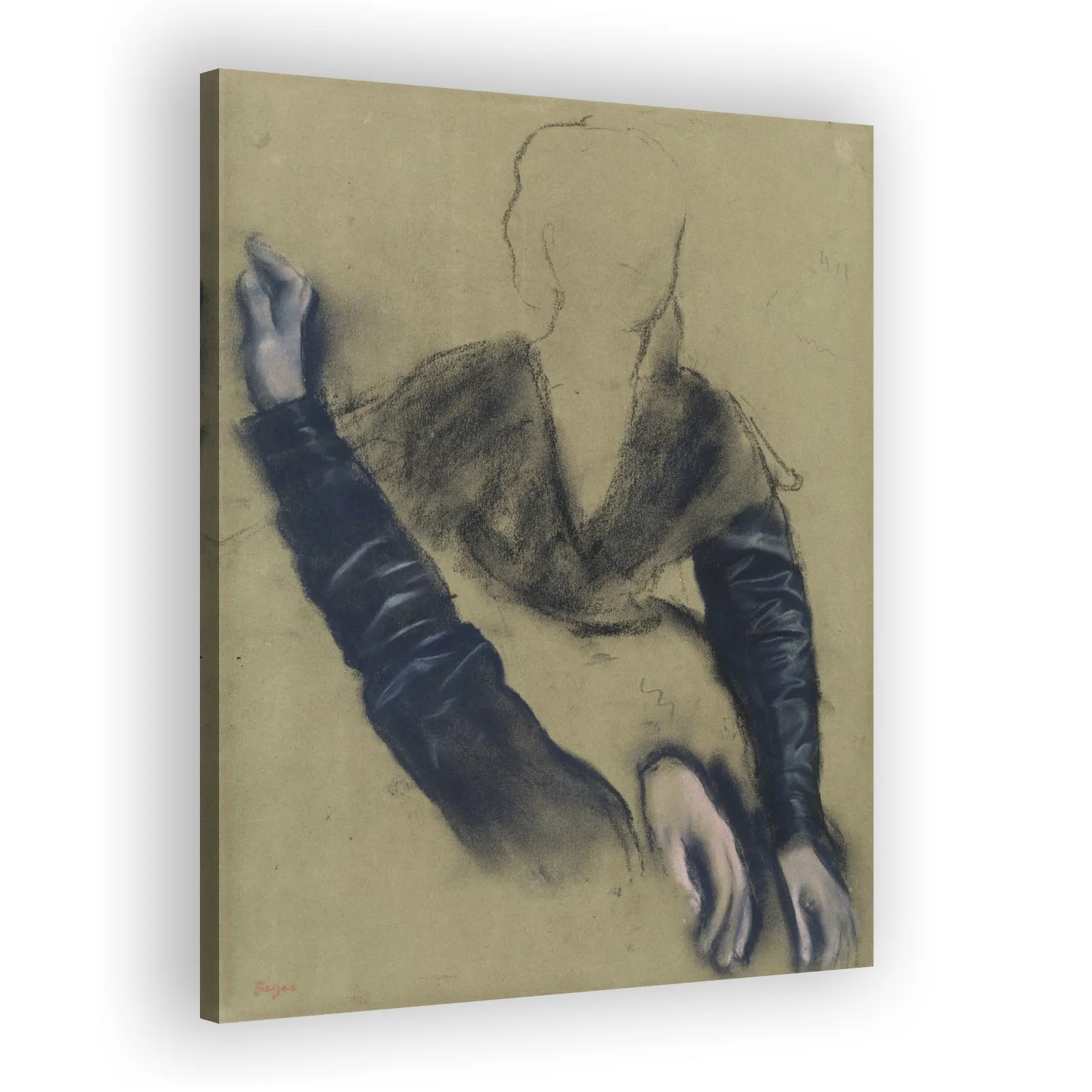 Études de bras et de mains (Madame Camus au piano) by Edgar Degas - view 2 thumbnail