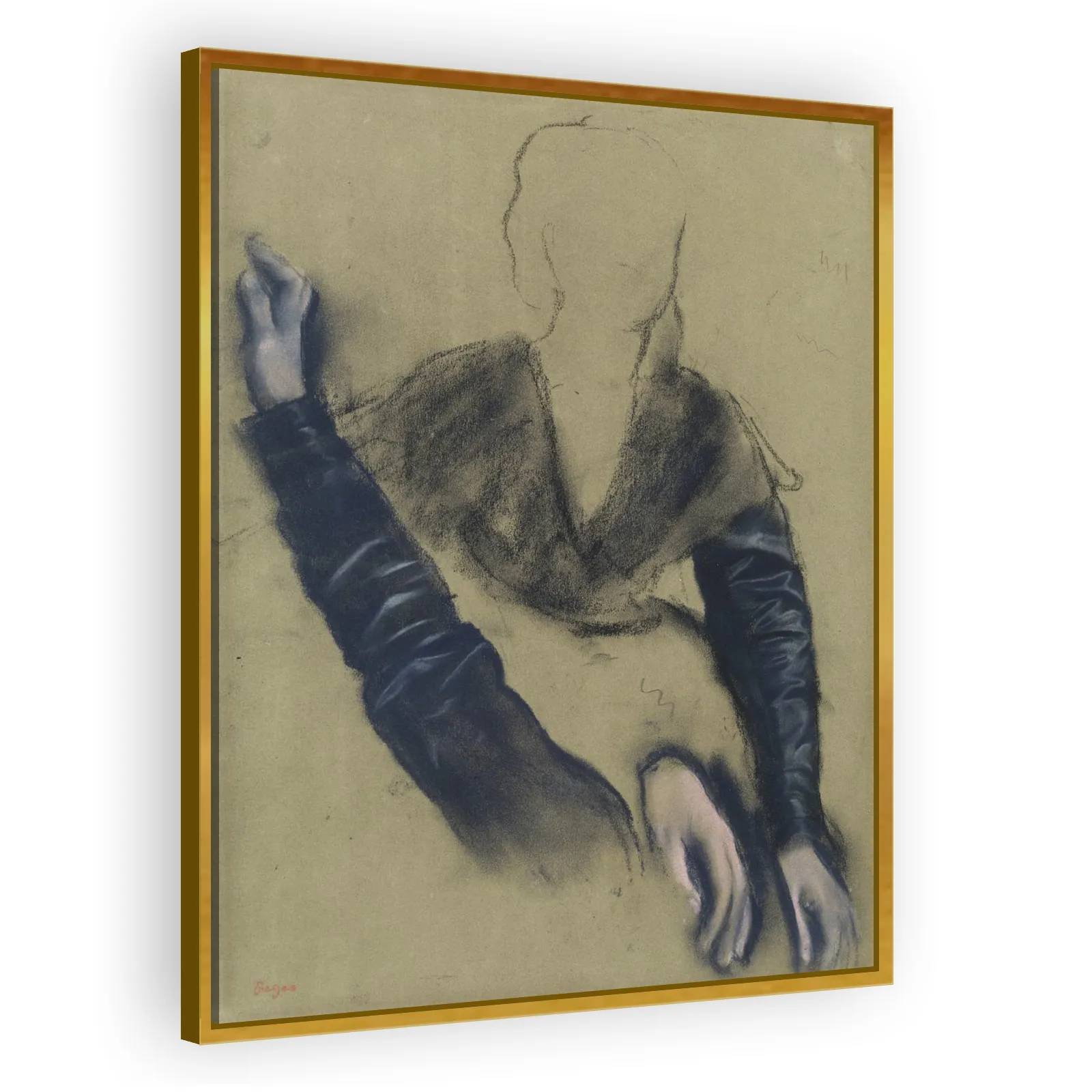 Études de bras et de mains (Madame Camus au piano) by Edgar Degas - view 3 thumbnail