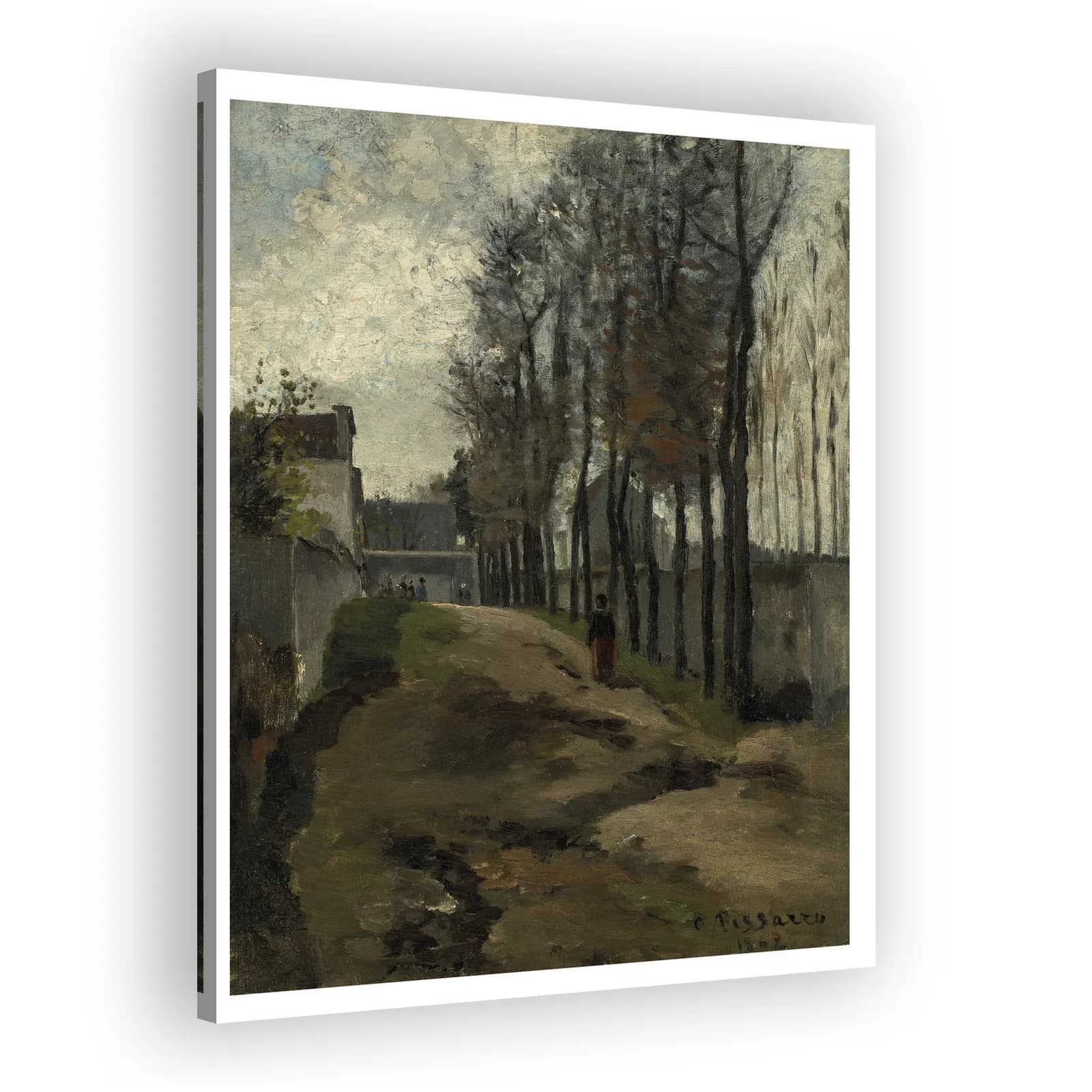 Le Chemin, paysage hivernal by Camille Pissarro - view 2 thumbnail