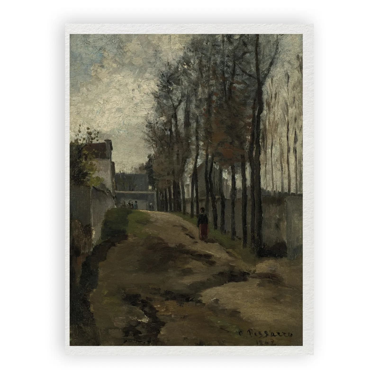 Le Chemin, paysage hivernal by Camille Pissarro - view 6 thumbnail