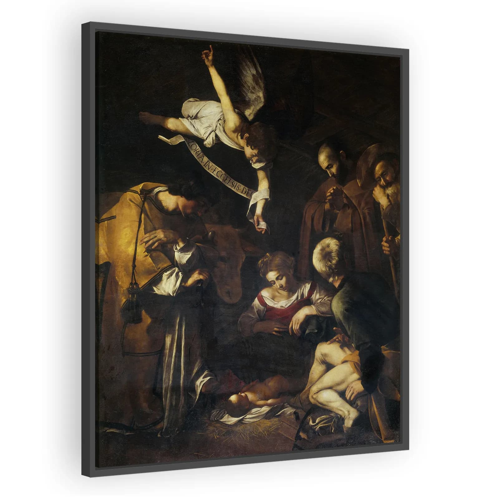 Nativity with Saint Francis and Saint Lawrence by Caravaggio