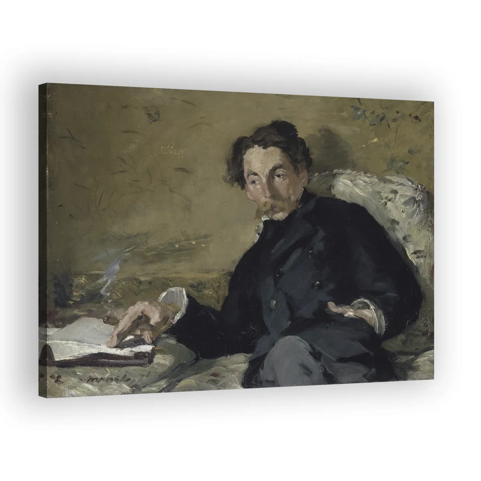 Portrait of Stéphane Mallarmé by Edouard Manet - view 2 thumbnail