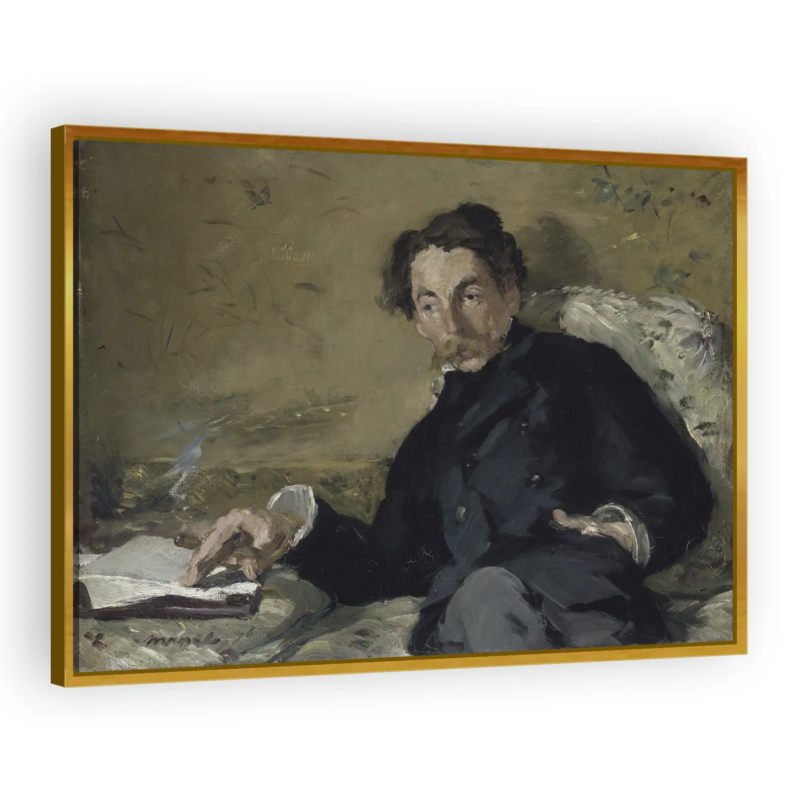 Portrait of Stéphane Mallarmé by Edouard Manet - view 3 thumbnail