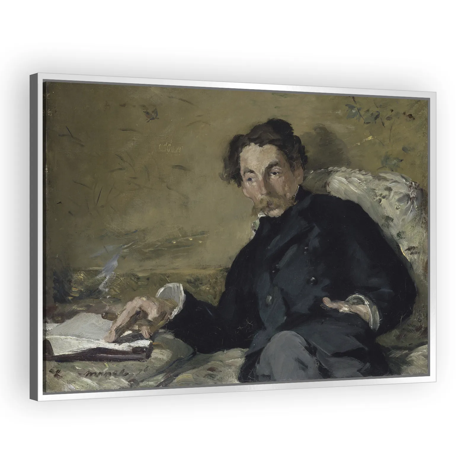 Portrait of Stéphane Mallarmé by Edouard Manet - view 4 thumbnail