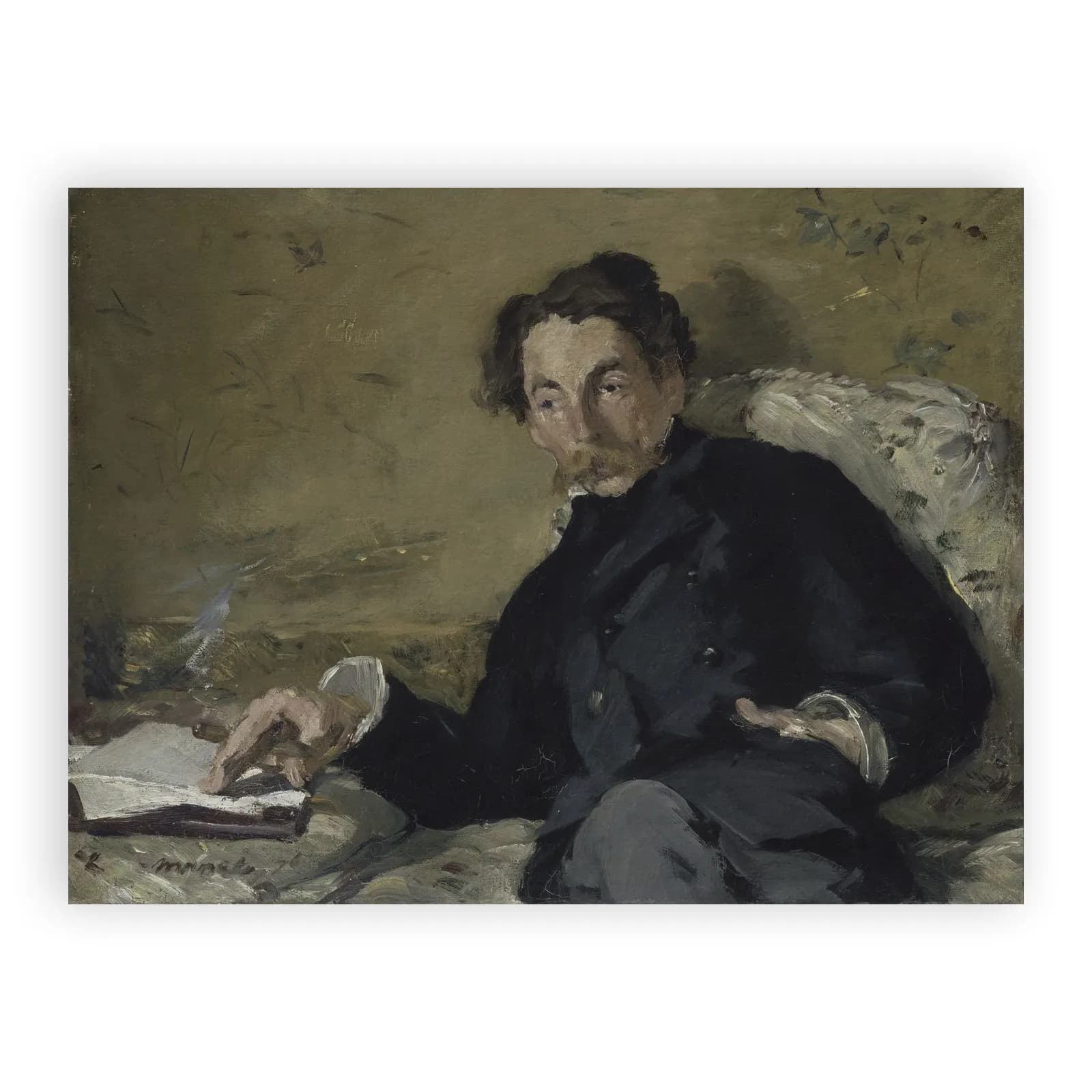 Portrait of Stéphane Mallarmé by Edouard Manet - view 6 thumbnail