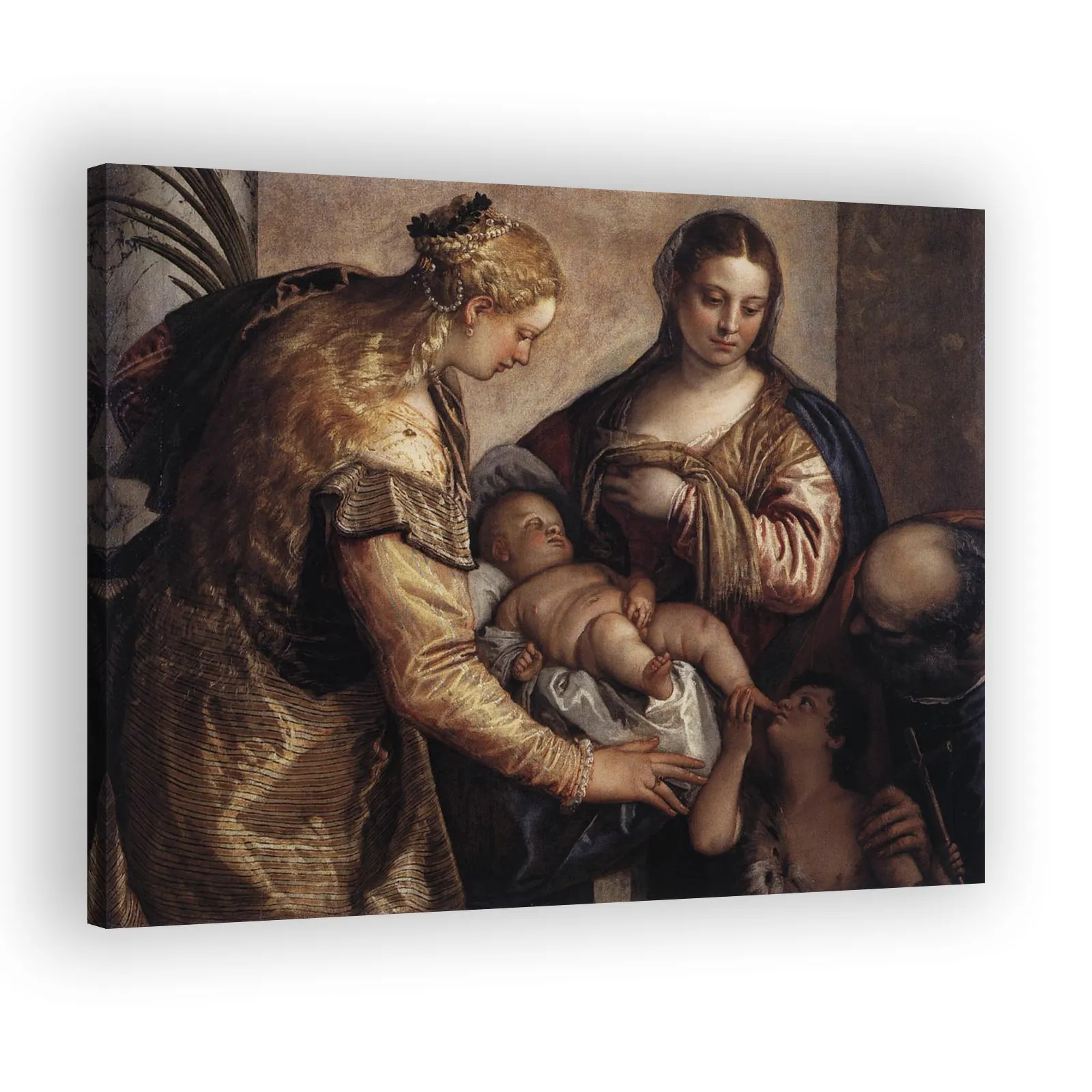 The Holy Family with St Catherine and the Infant St John by Paolo Veronese - view 2 thumbnail