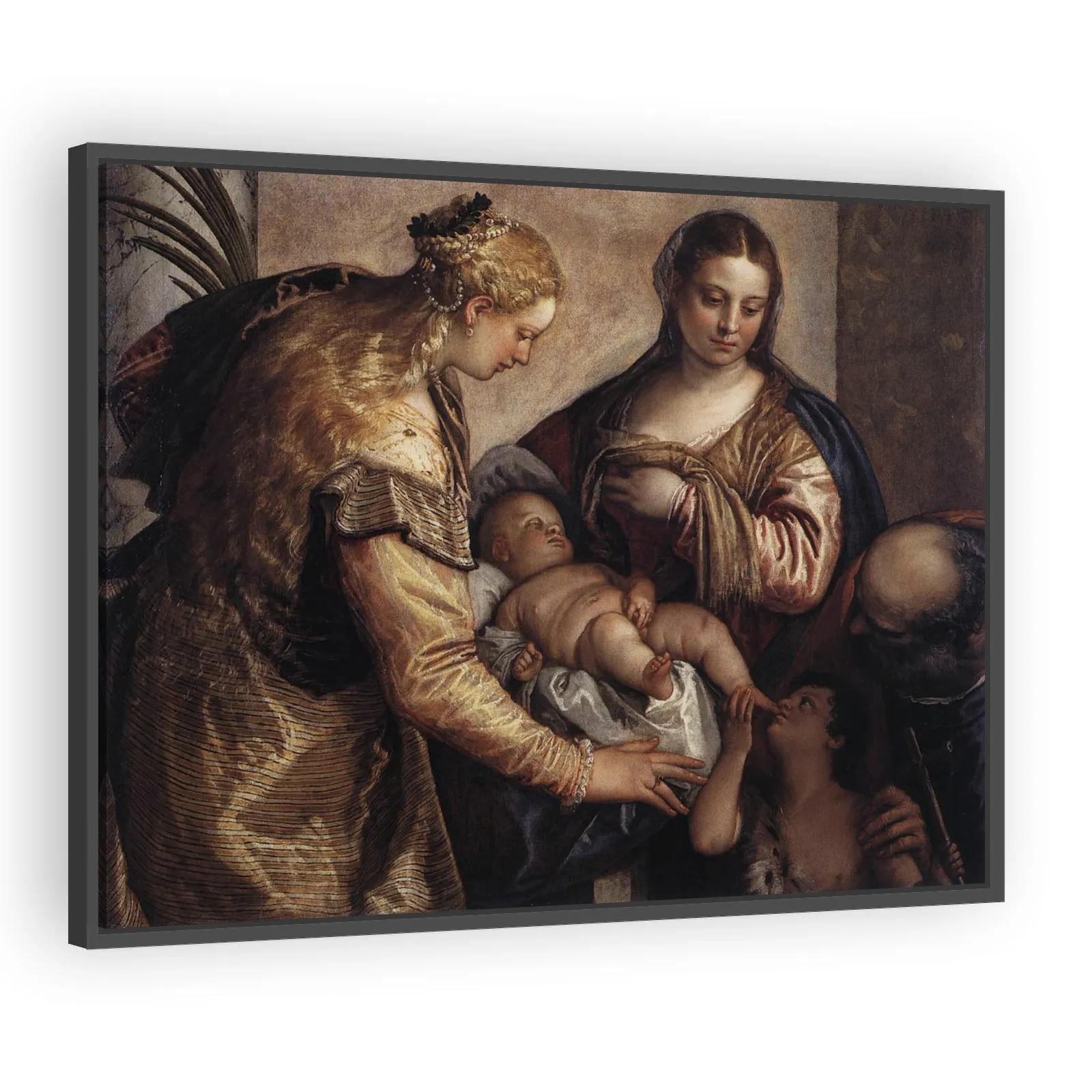 The Holy Family with St Catherine and the Infant St John by Paolo Veronese