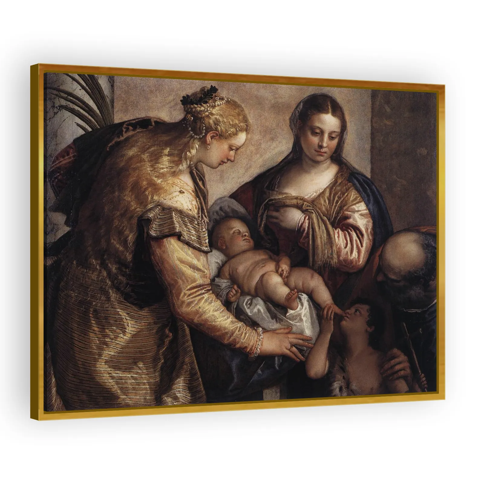 The Holy Family with St Catherine and the Infant St John by Paolo Veronese - view 3 thumbnail