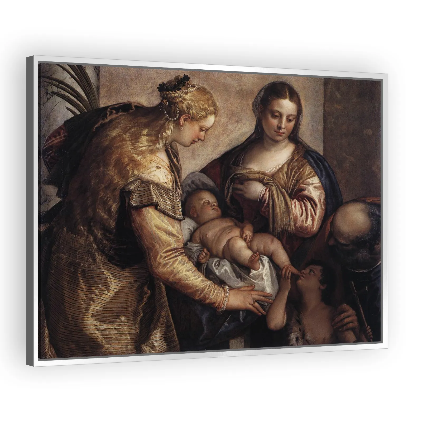 The Holy Family with St Catherine and the Infant St John by Paolo Veronese - view 4 thumbnail