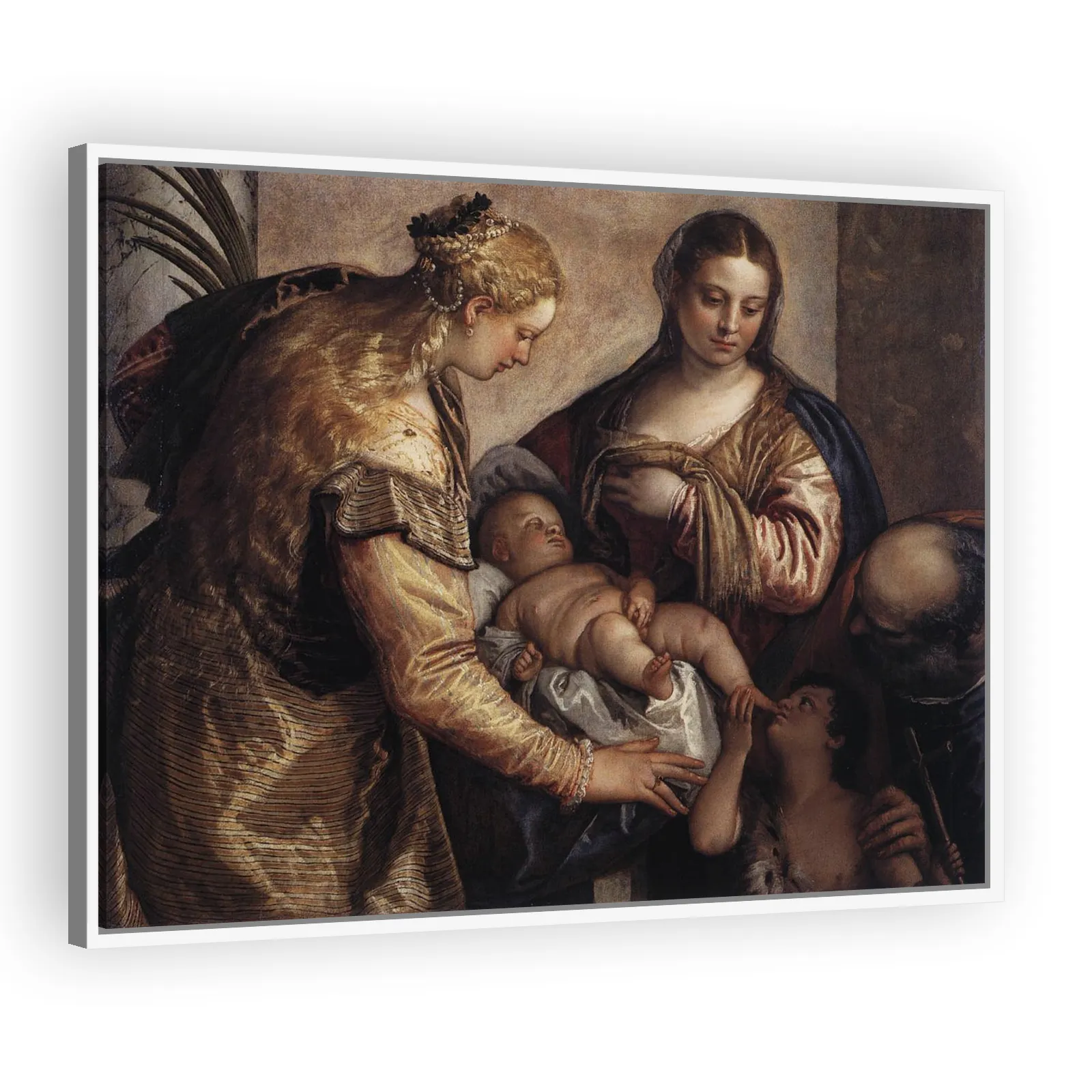 The Holy Family with St Catherine and the Infant St John by Paolo Veronese - view 5 thumbnail
