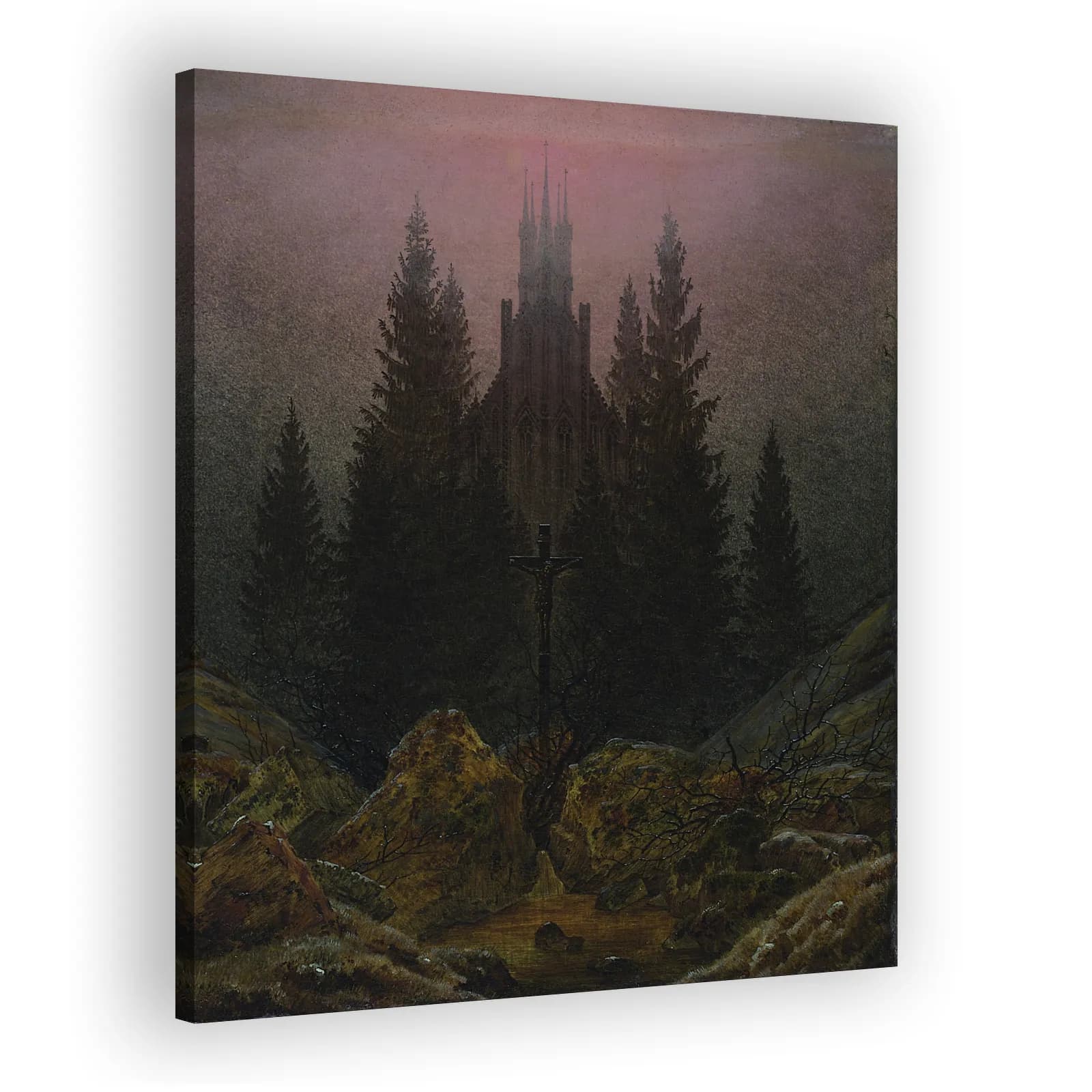 Cross and Cathedral in the Mountains by Caspar David Friedrich - view 2 thumbnail