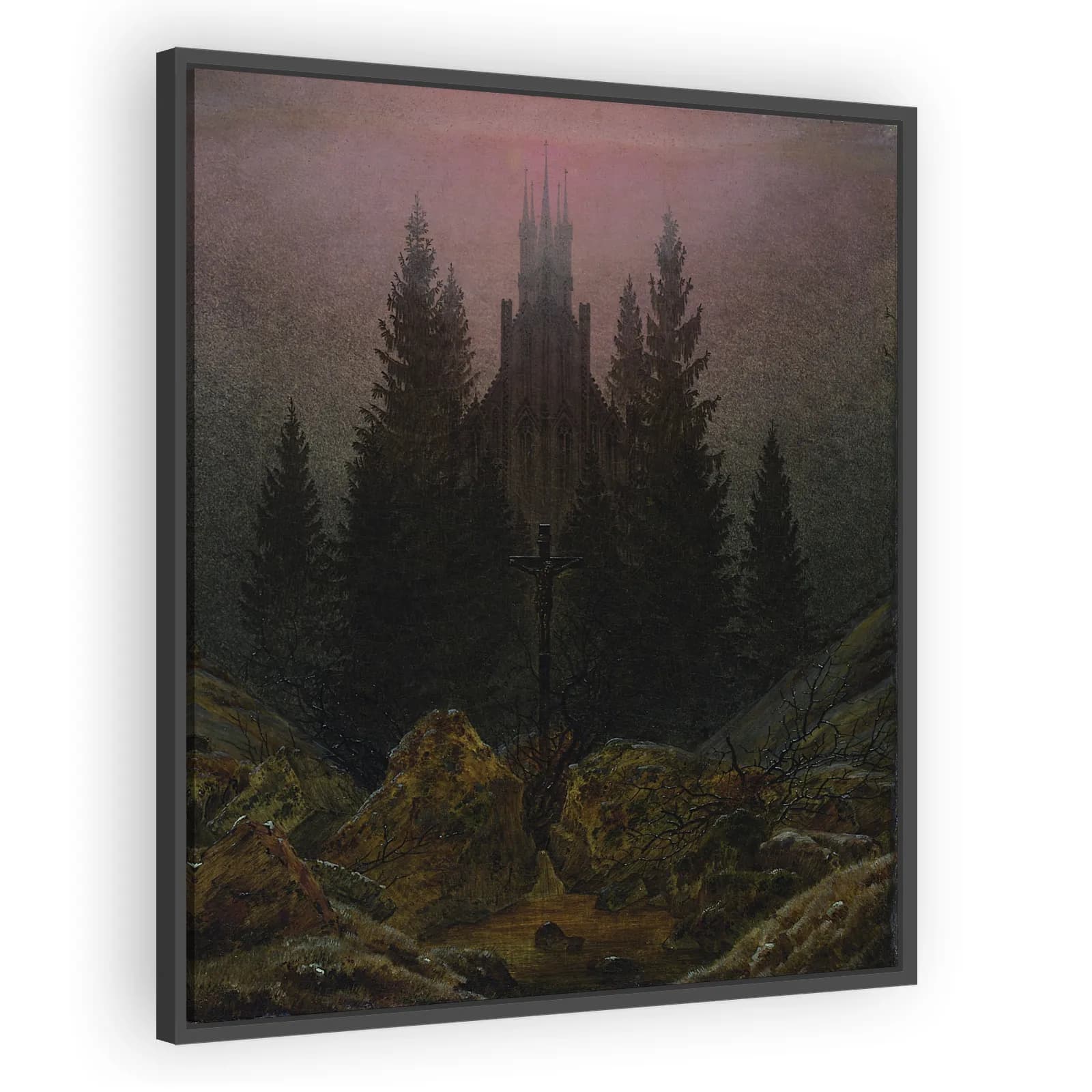 Cross and Cathedral in the Mountains by Caspar David Friedrich