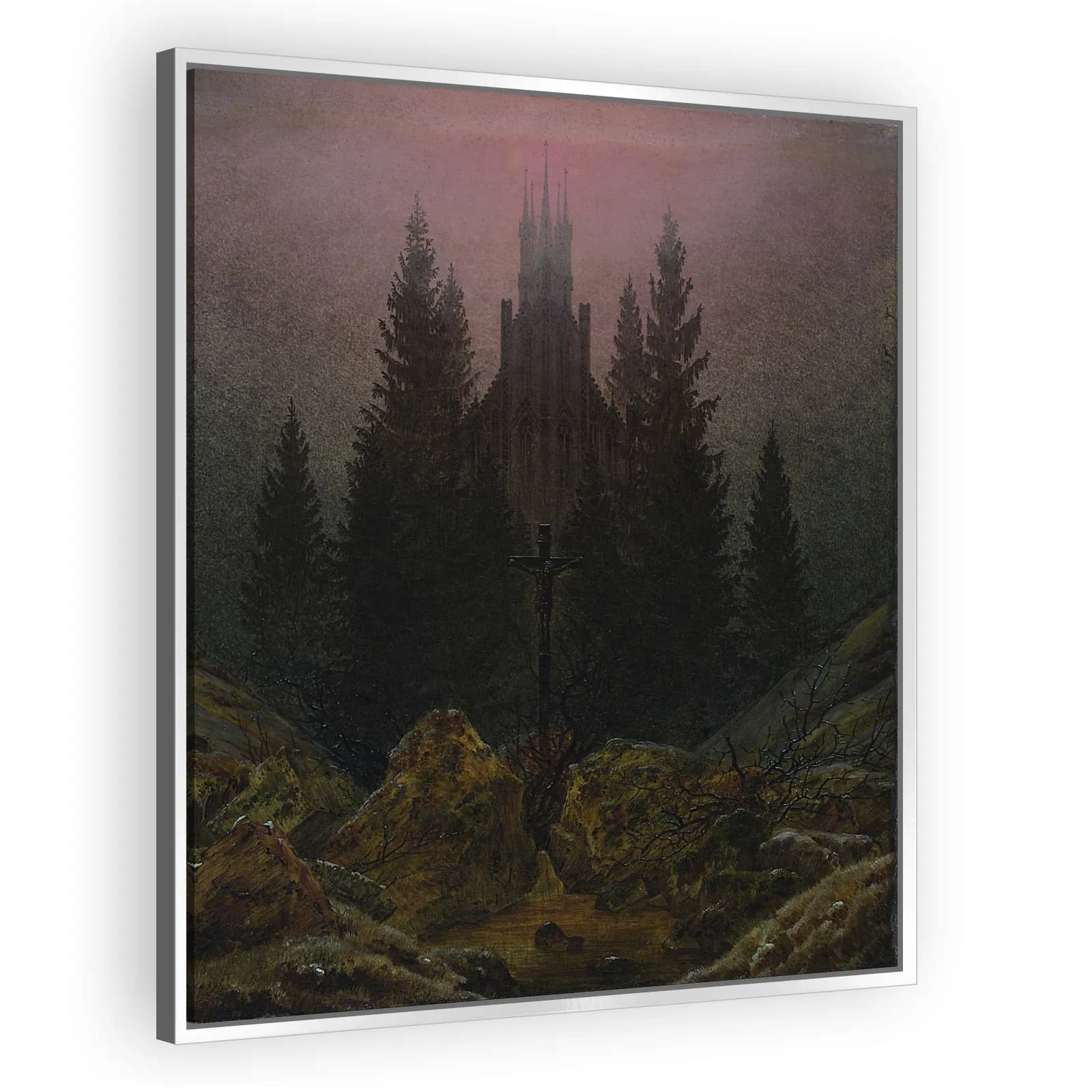 Cross and Cathedral in the Mountains by Caspar David Friedrich - view 4 thumbnail