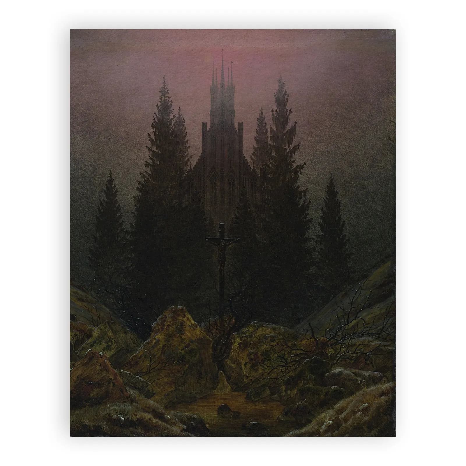Cross and Cathedral in the Mountains by Caspar David Friedrich - view 6 thumbnail