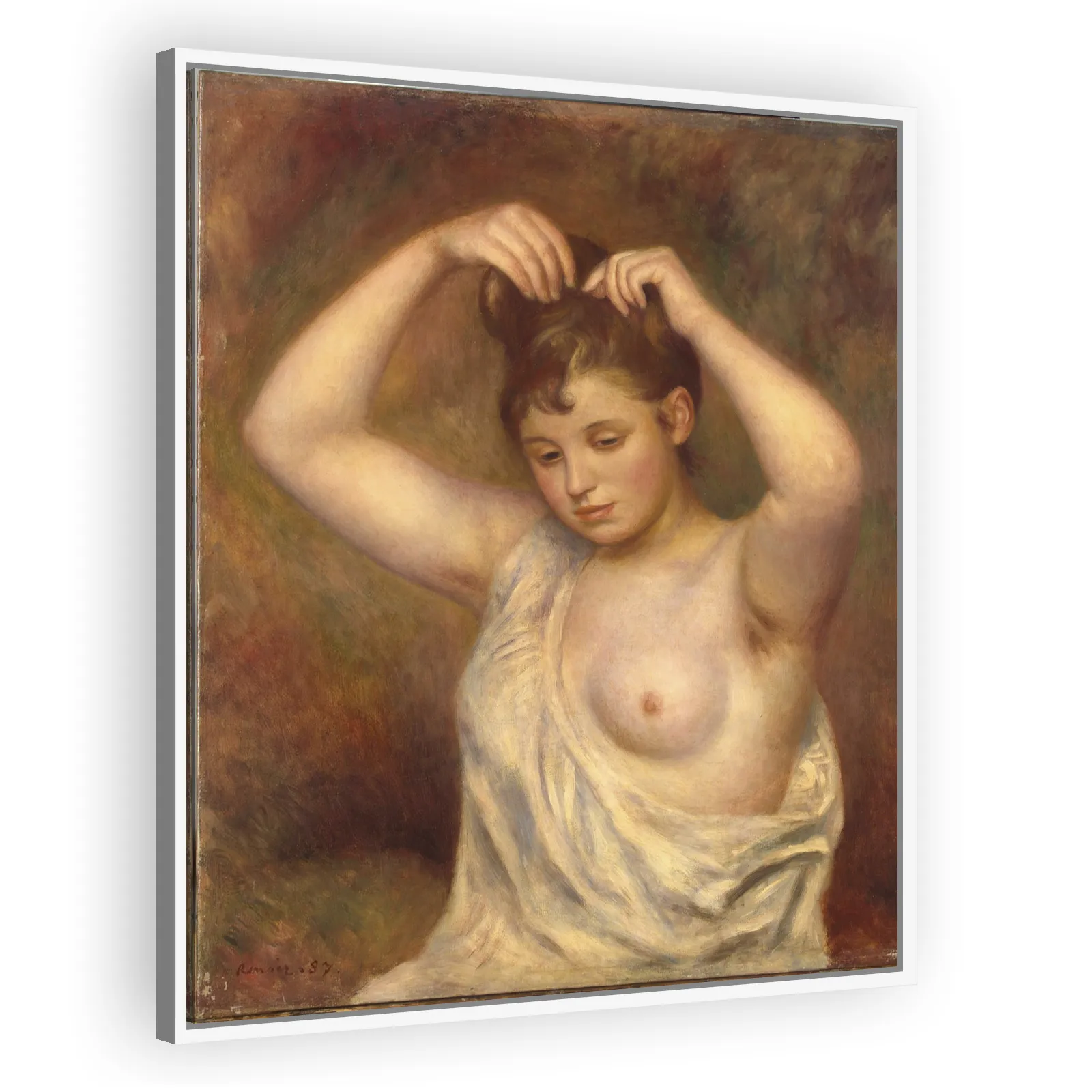 Woman Arranging Her Hair by Pierre Auguste Renoir - view 5 thumbnail