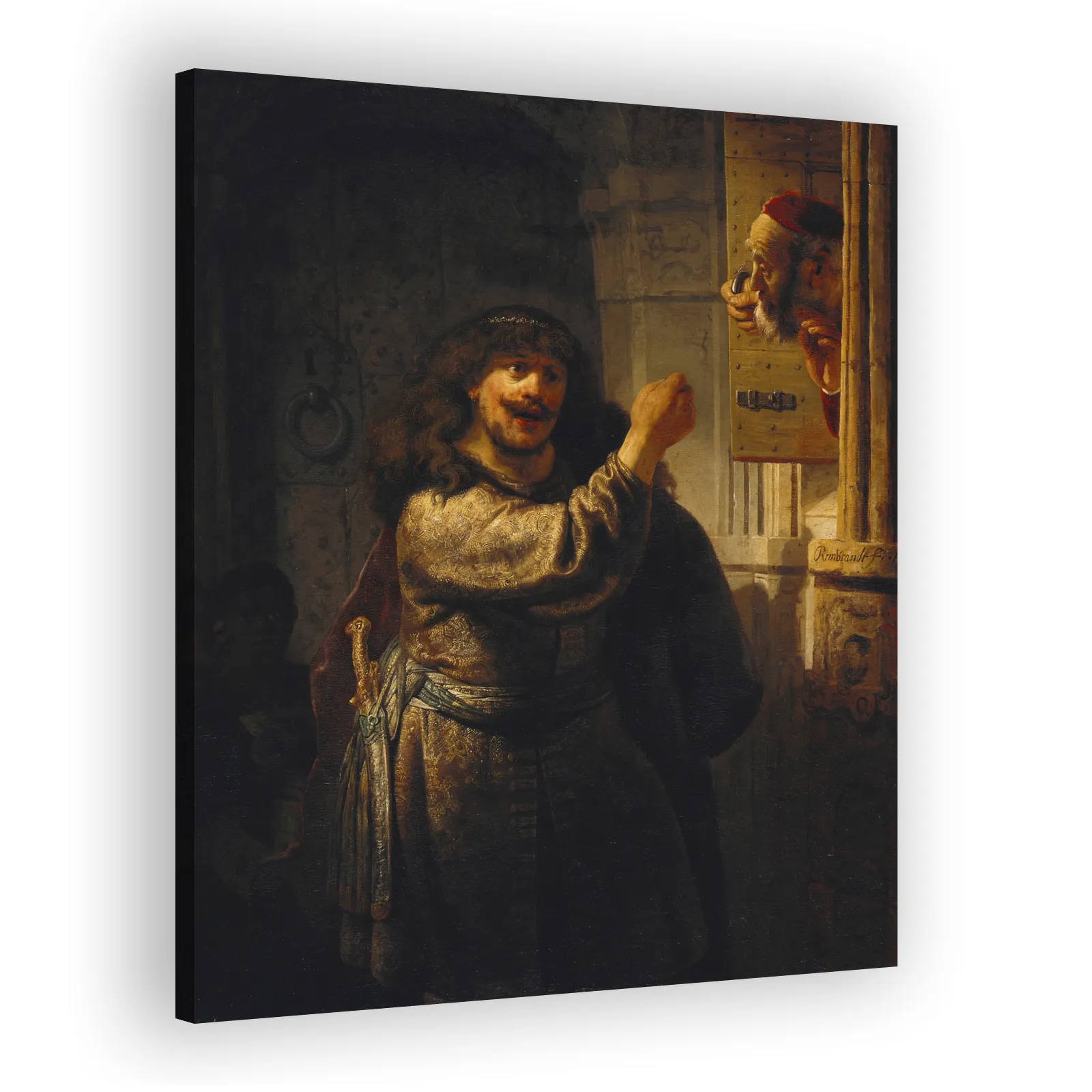 Samson Threatens His Father-in-Law by Rembrandt Van Rijn - view 2 thumbnail