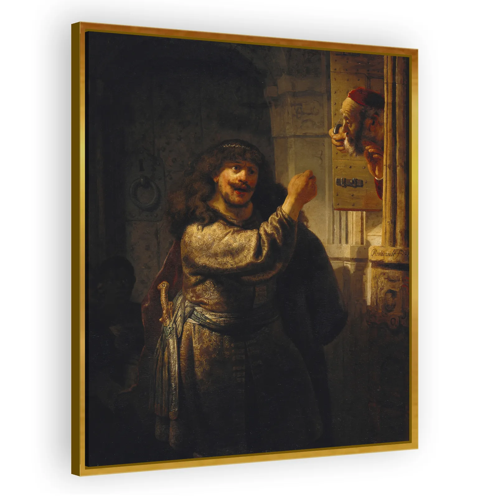 Samson Threatens His Father-in-Law by Rembrandt Van Rijn - view 3 thumbnail