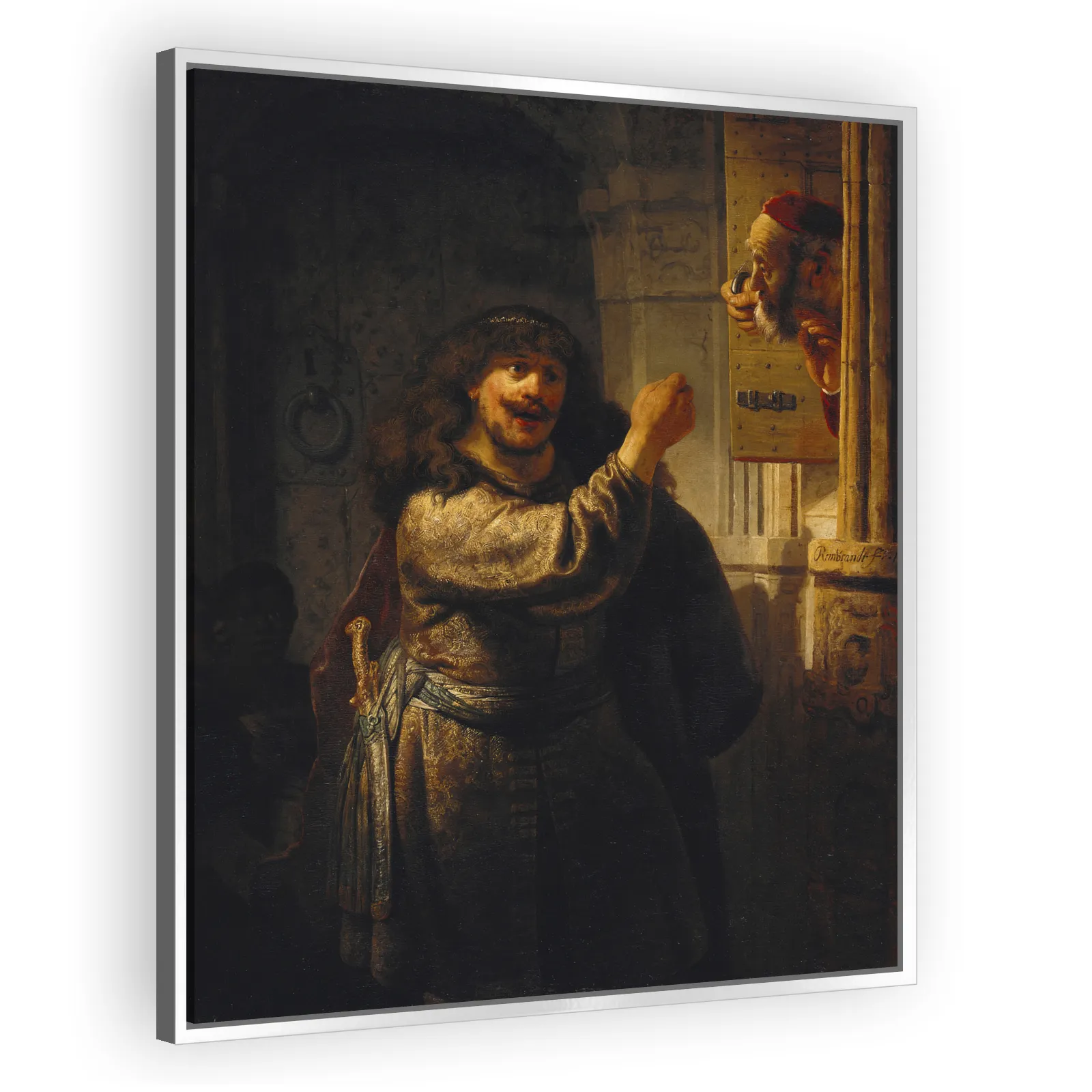 Samson Threatens His Father-in-Law by Rembrandt Van Rijn - view 4 thumbnail
