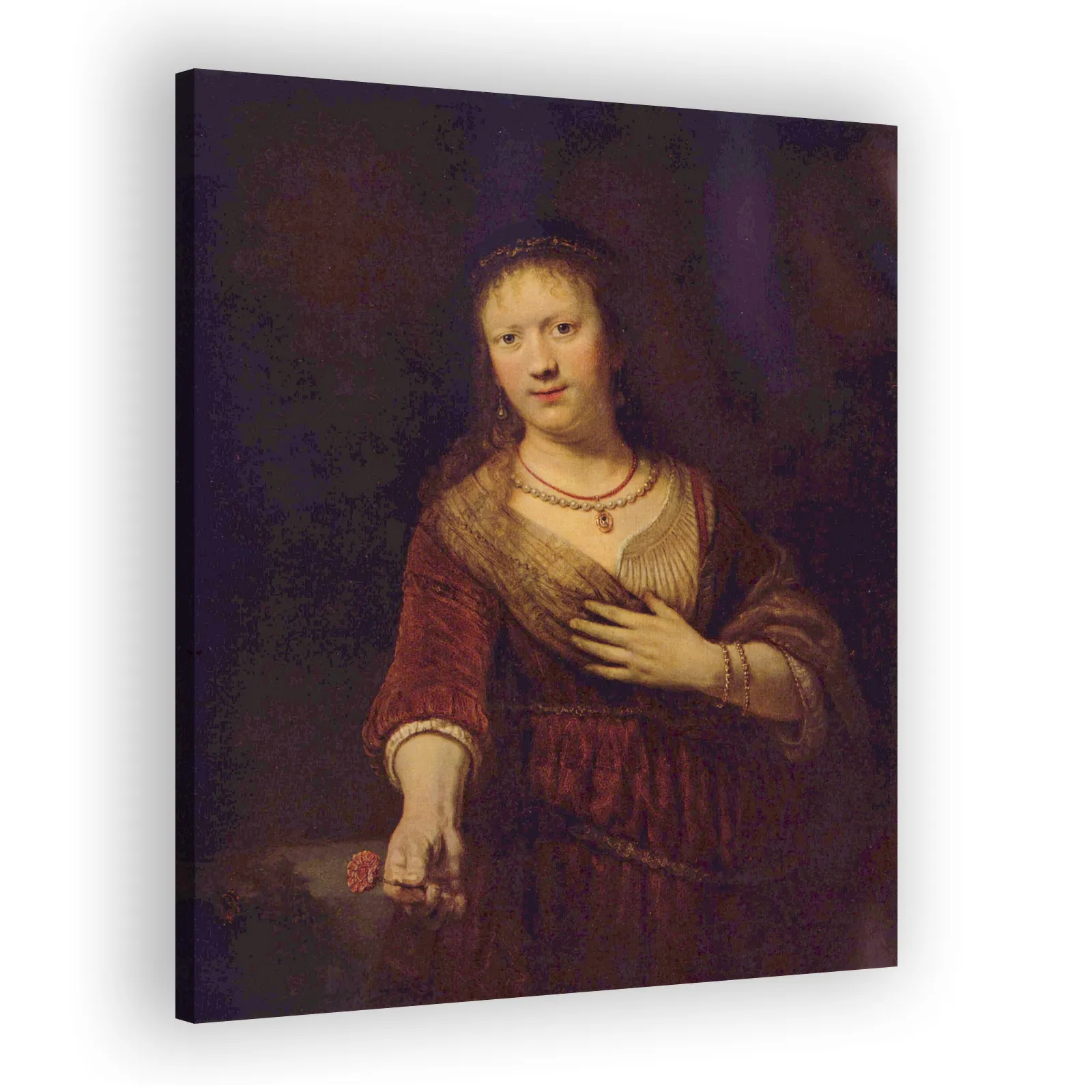 Saskia as Flora by Rembrandt Van Rijn - view 2 thumbnail