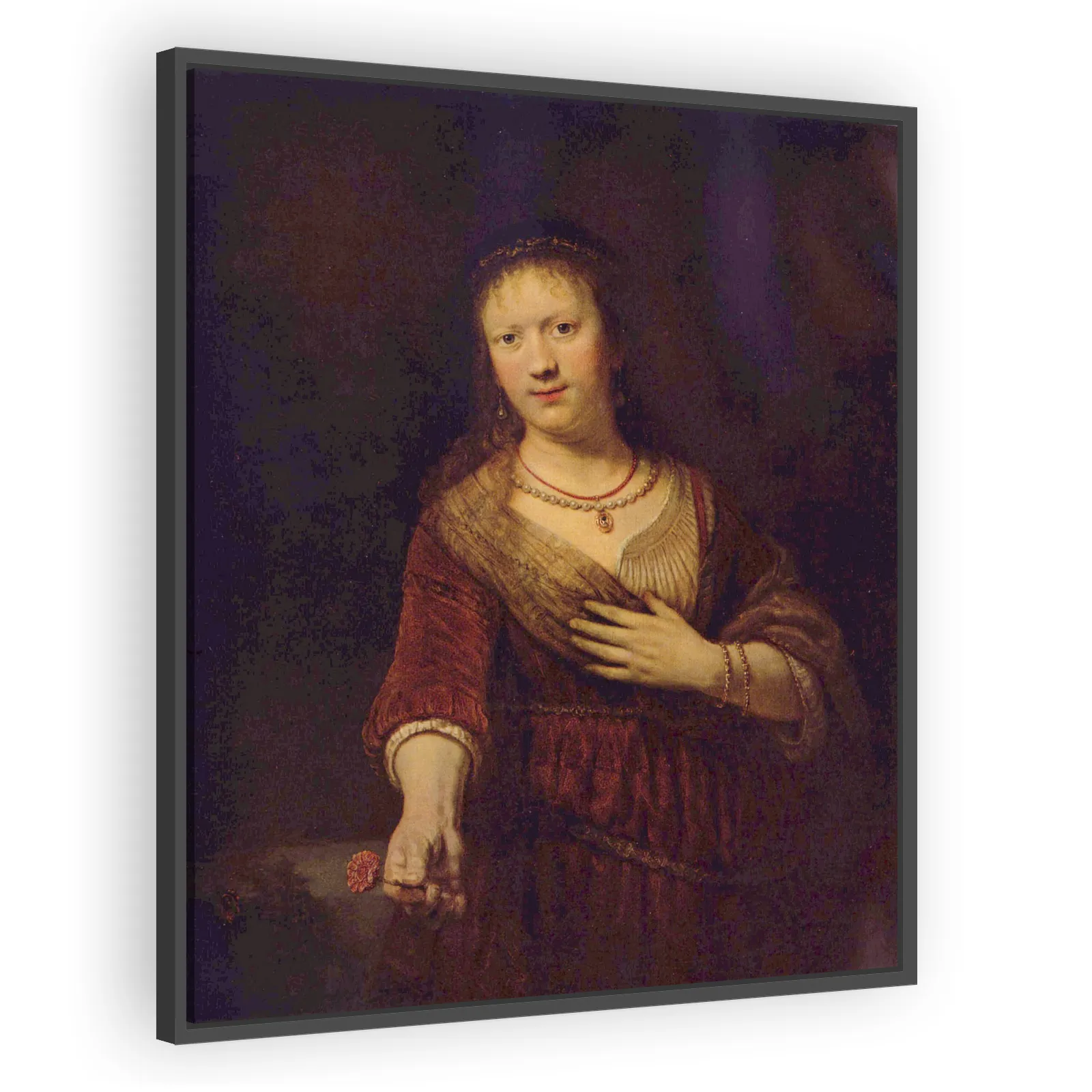 Saskia as Flora by Rembrandt Van Rijn