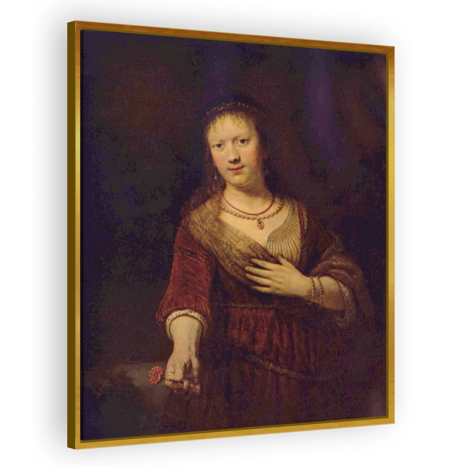 Saskia as Flora by Rembrandt Van Rijn - view 3 thumbnail