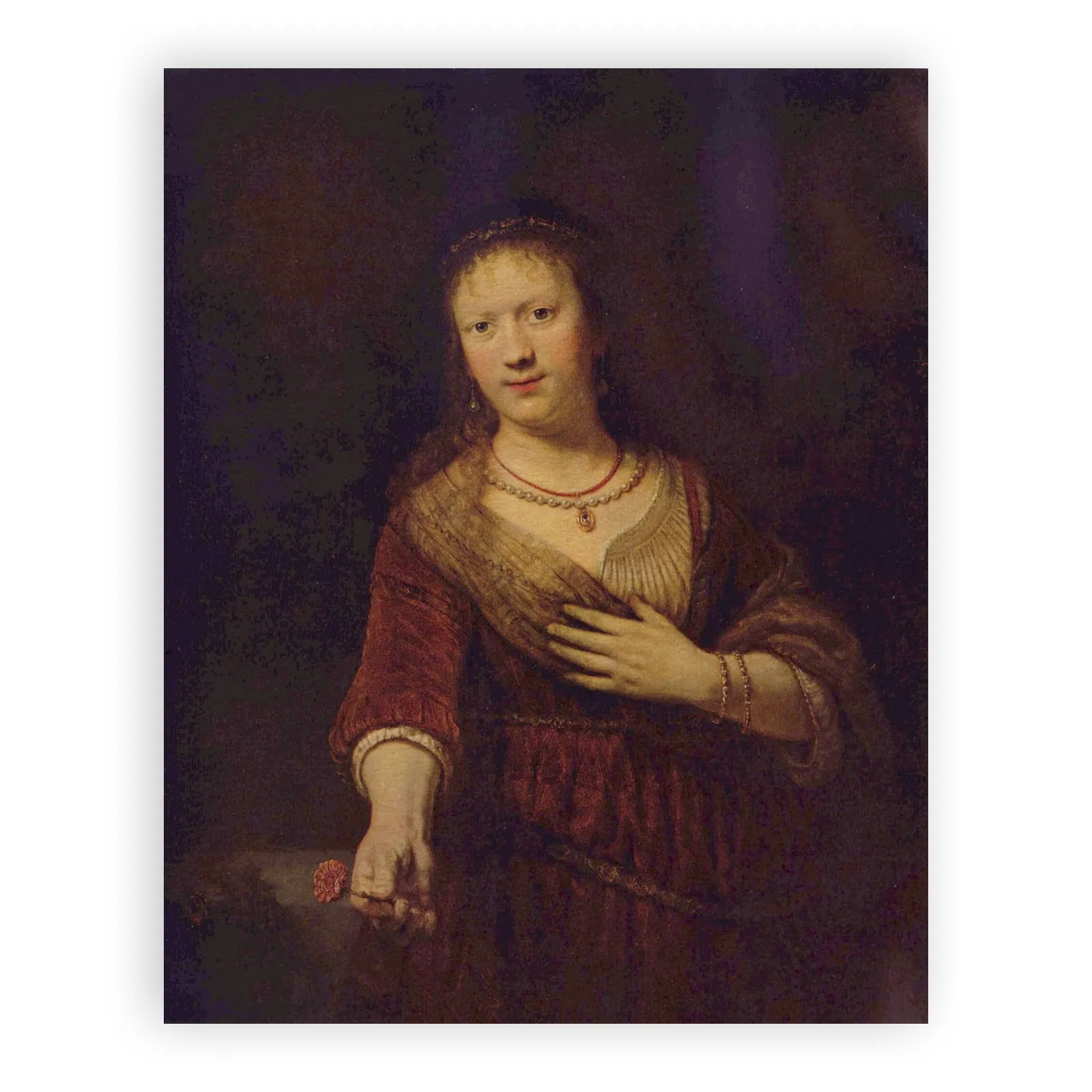 Saskia as Flora by Rembrandt Van Rijn - view 6 thumbnail