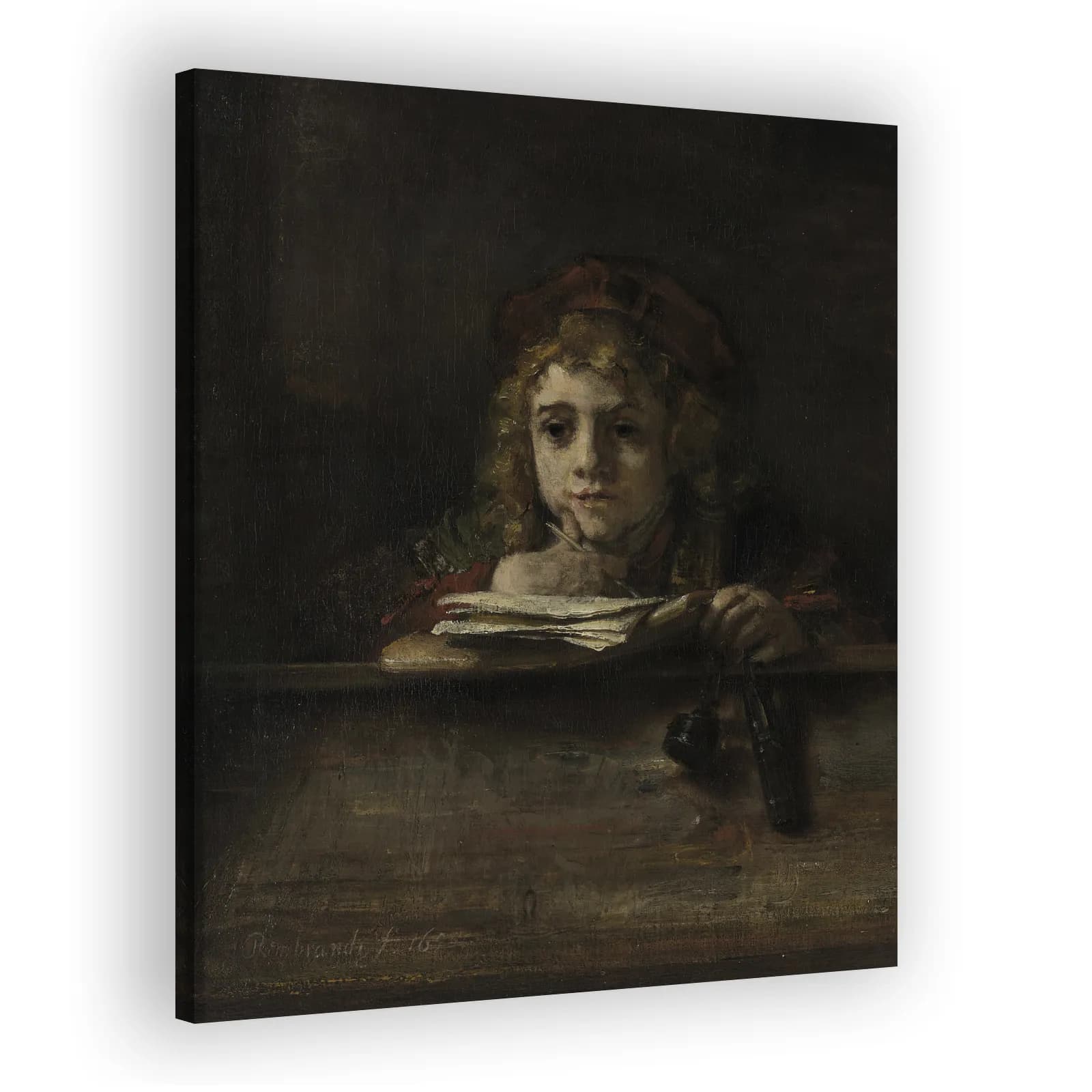 Titus at His Desk by Rembrandt Van Rijn - view 2 thumbnail