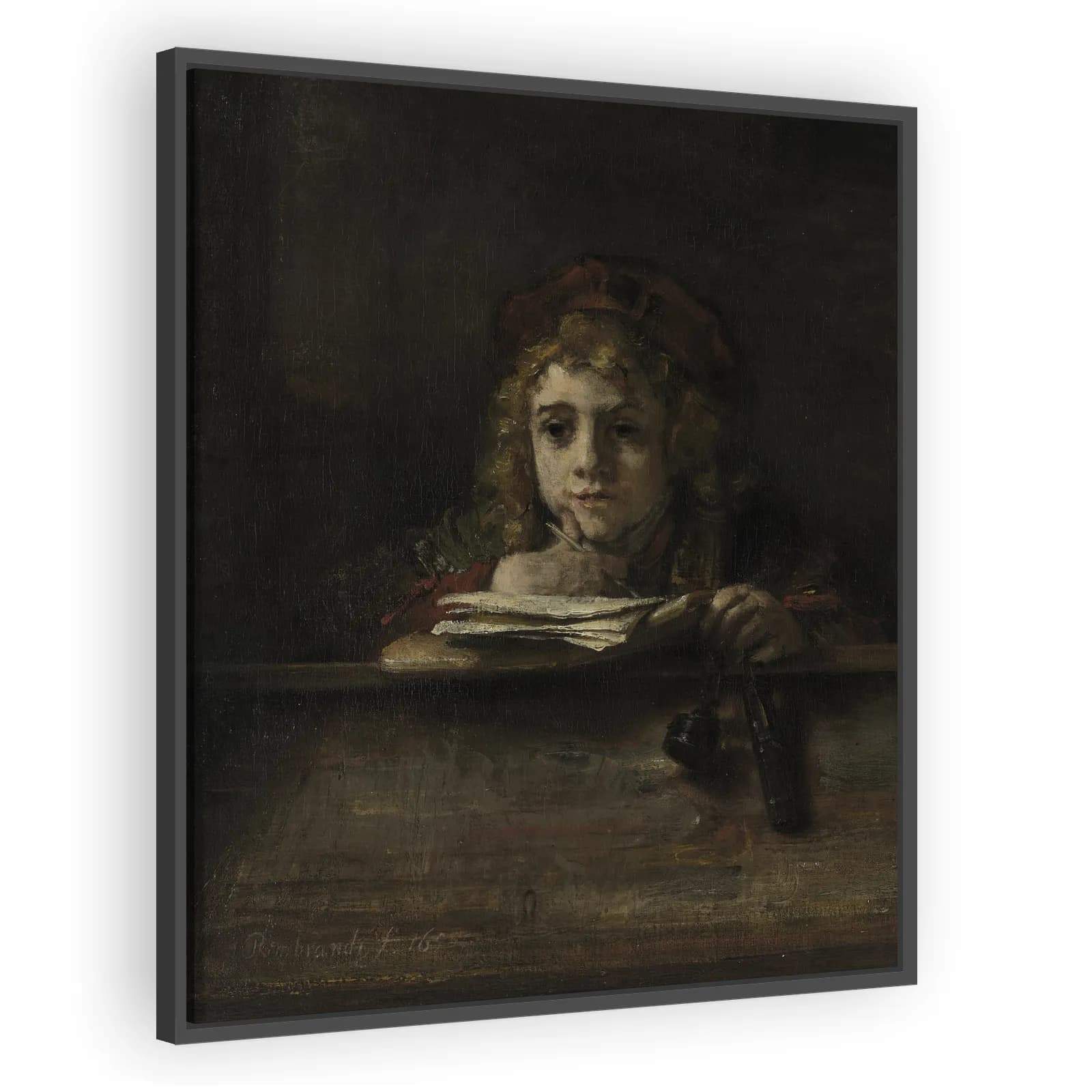 Titus at His Desk by Rembrandt Van Rijn