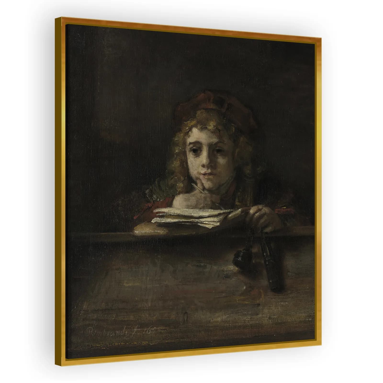 Titus at His Desk by Rembrandt Van Rijn - view 3 thumbnail