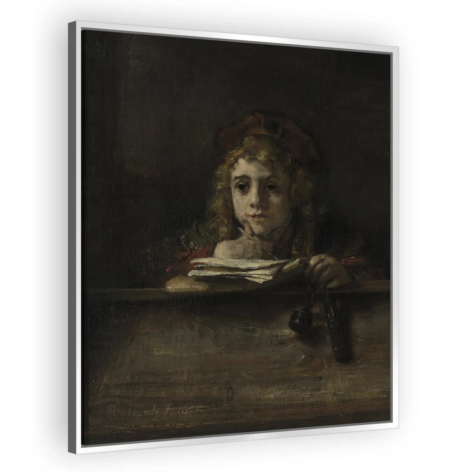 Titus at His Desk by Rembrandt Van Rijn - view 4 thumbnail