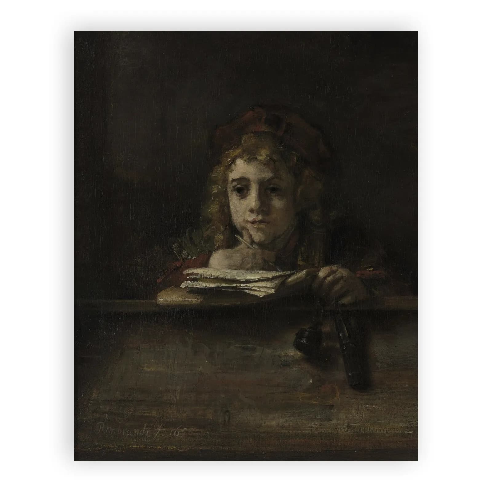 Titus at His Desk by Rembrandt Van Rijn - view 6 thumbnail