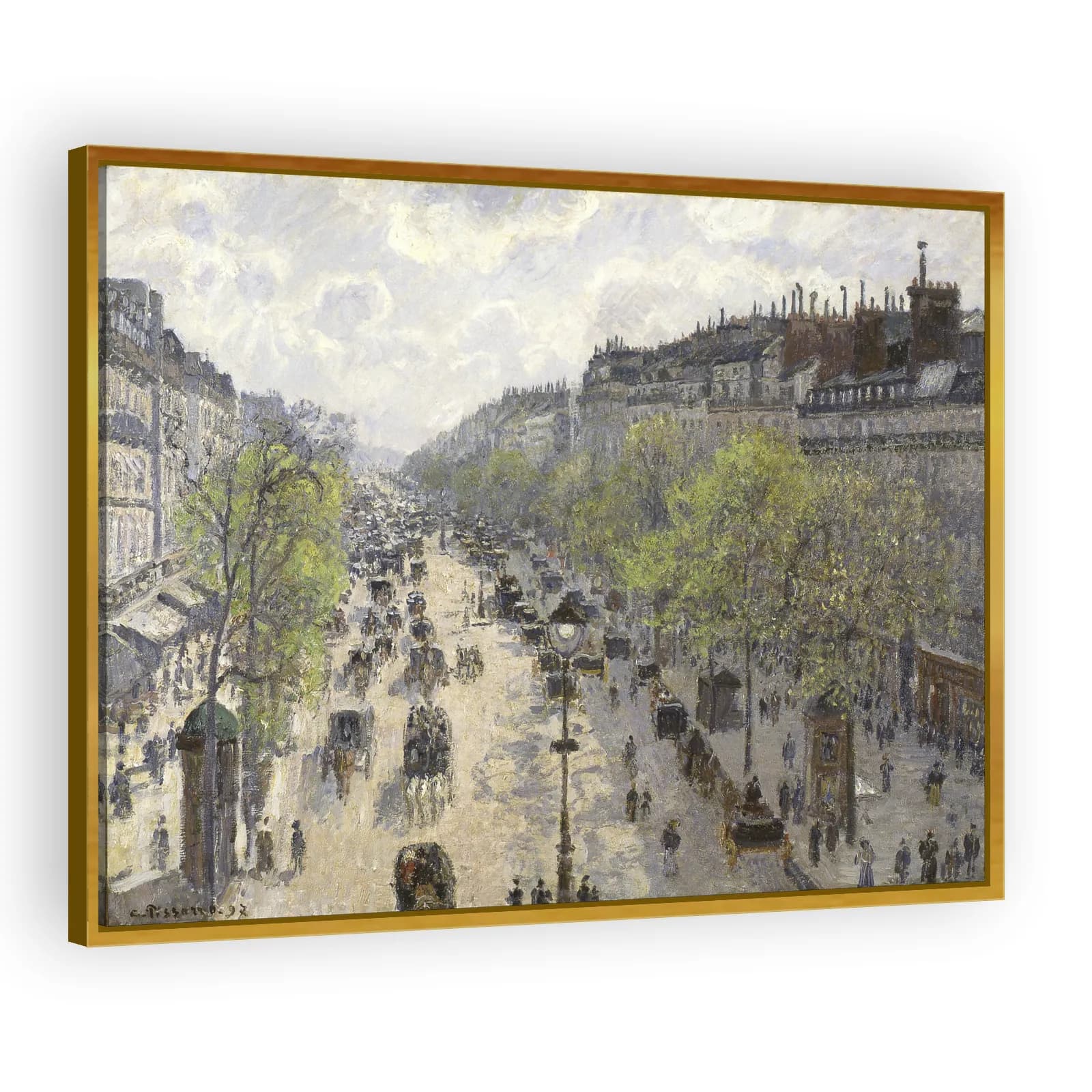 Boulevard Montmartre, Spring by Camille Pissarro - view 3 thumbnail