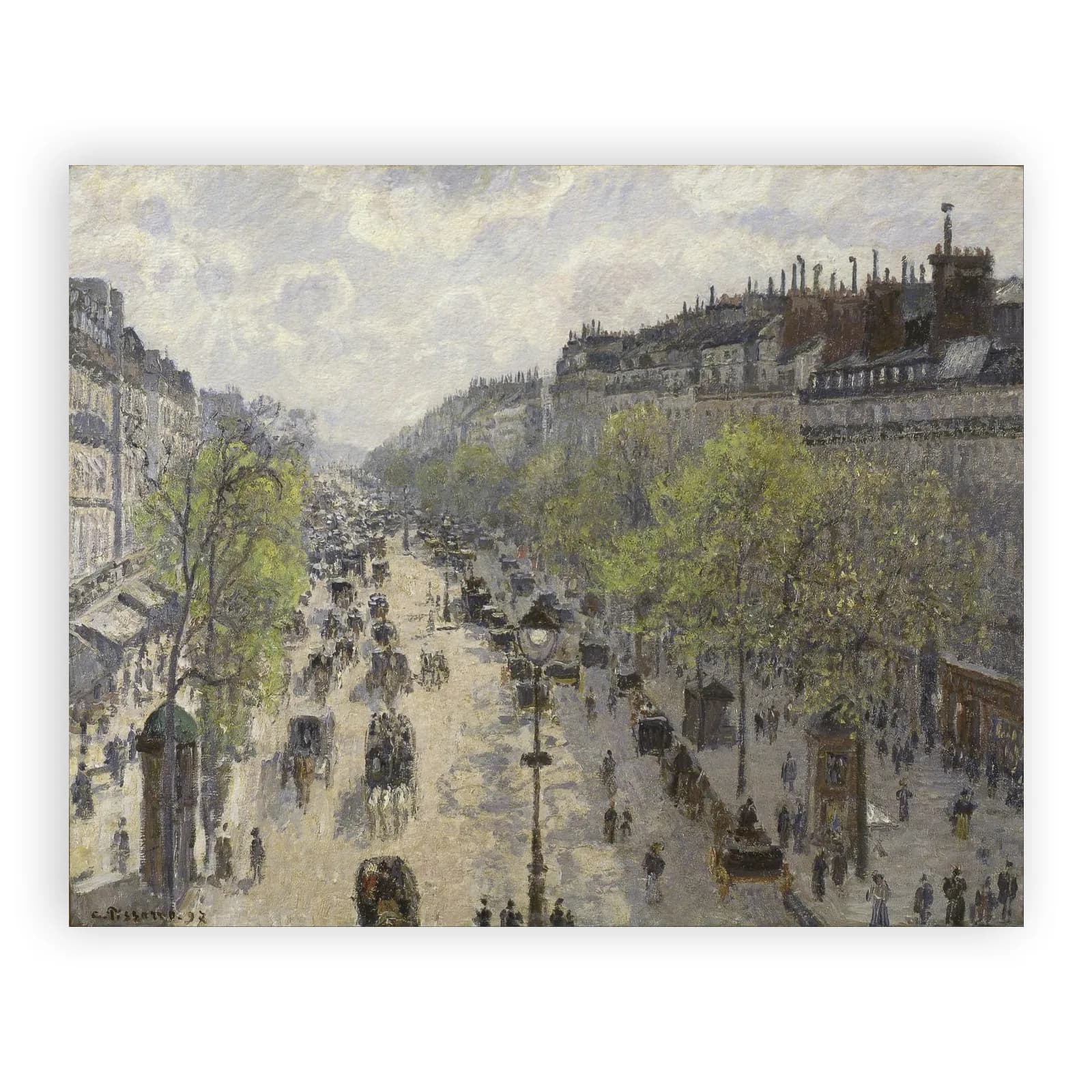 Boulevard Montmartre, Spring by Camille Pissarro - view 6 thumbnail