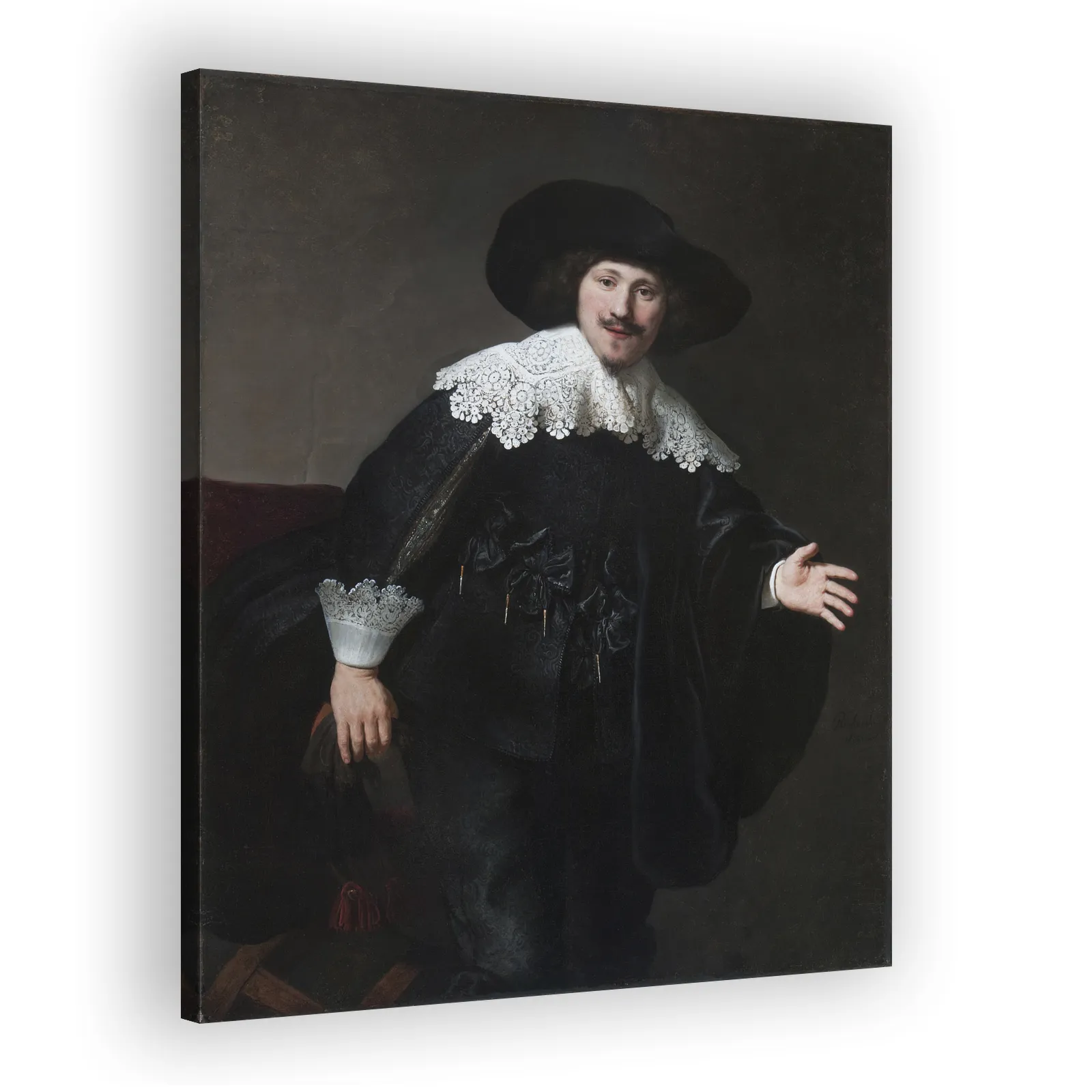 Portrait of a Man Rising from His Chair by Rembrandt Van Rijn - view 2 thumbnail
