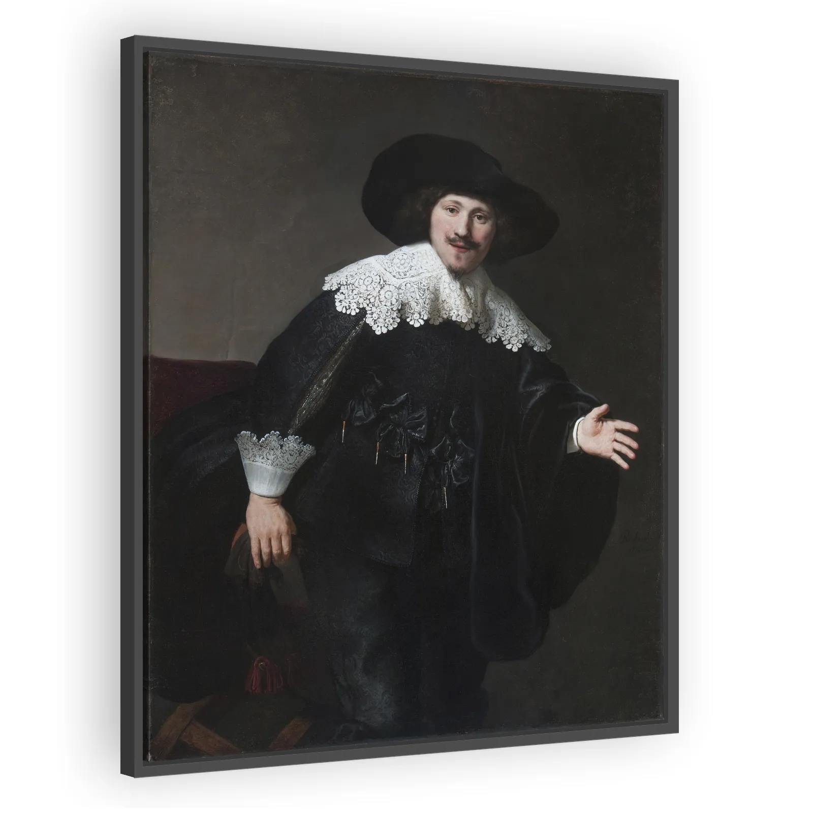 Portrait of a Man Rising from His Chair by Rembrandt Van Rijn