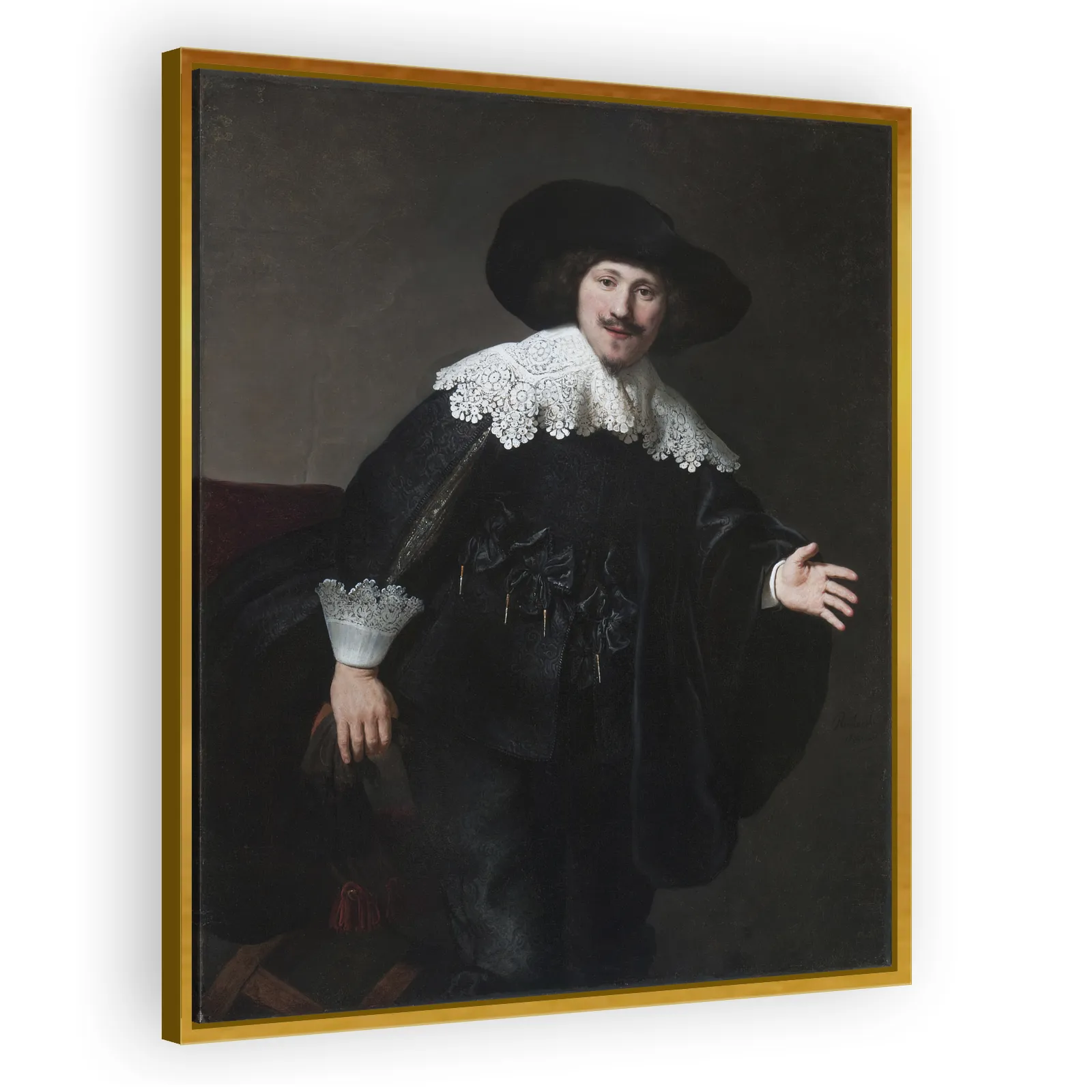 Portrait of a Man Rising from His Chair by Rembrandt Van Rijn - view 3 thumbnail