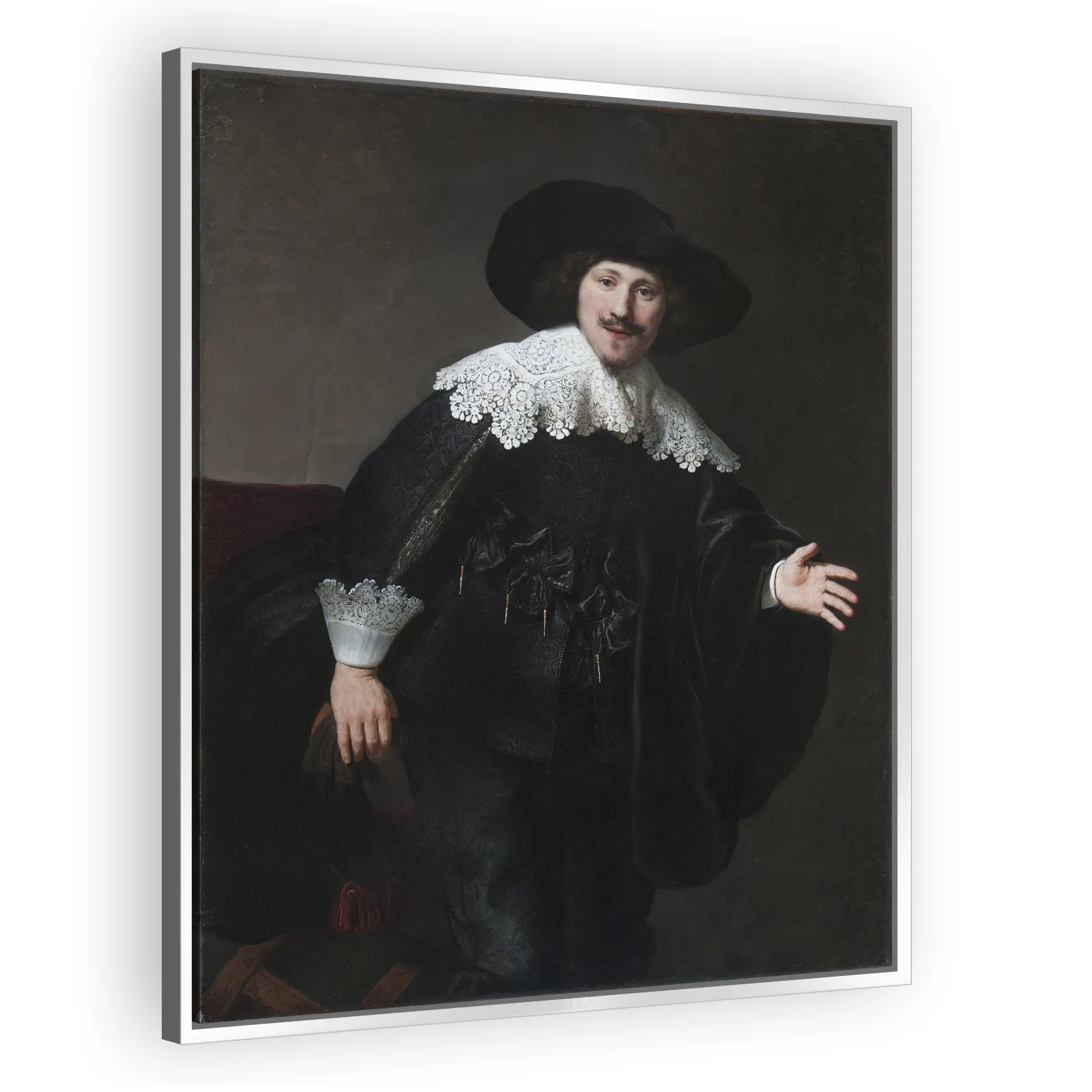 Portrait of a Man Rising from His Chair by Rembrandt Van Rijn - view 4 thumbnail
