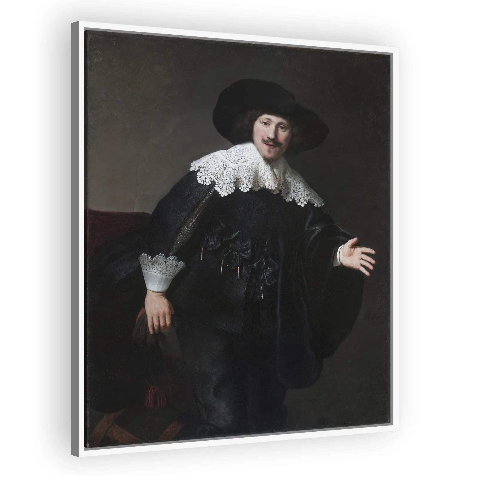 Portrait of a Man Rising from His Chair by Rembrandt Van Rijn - view 5 thumbnail