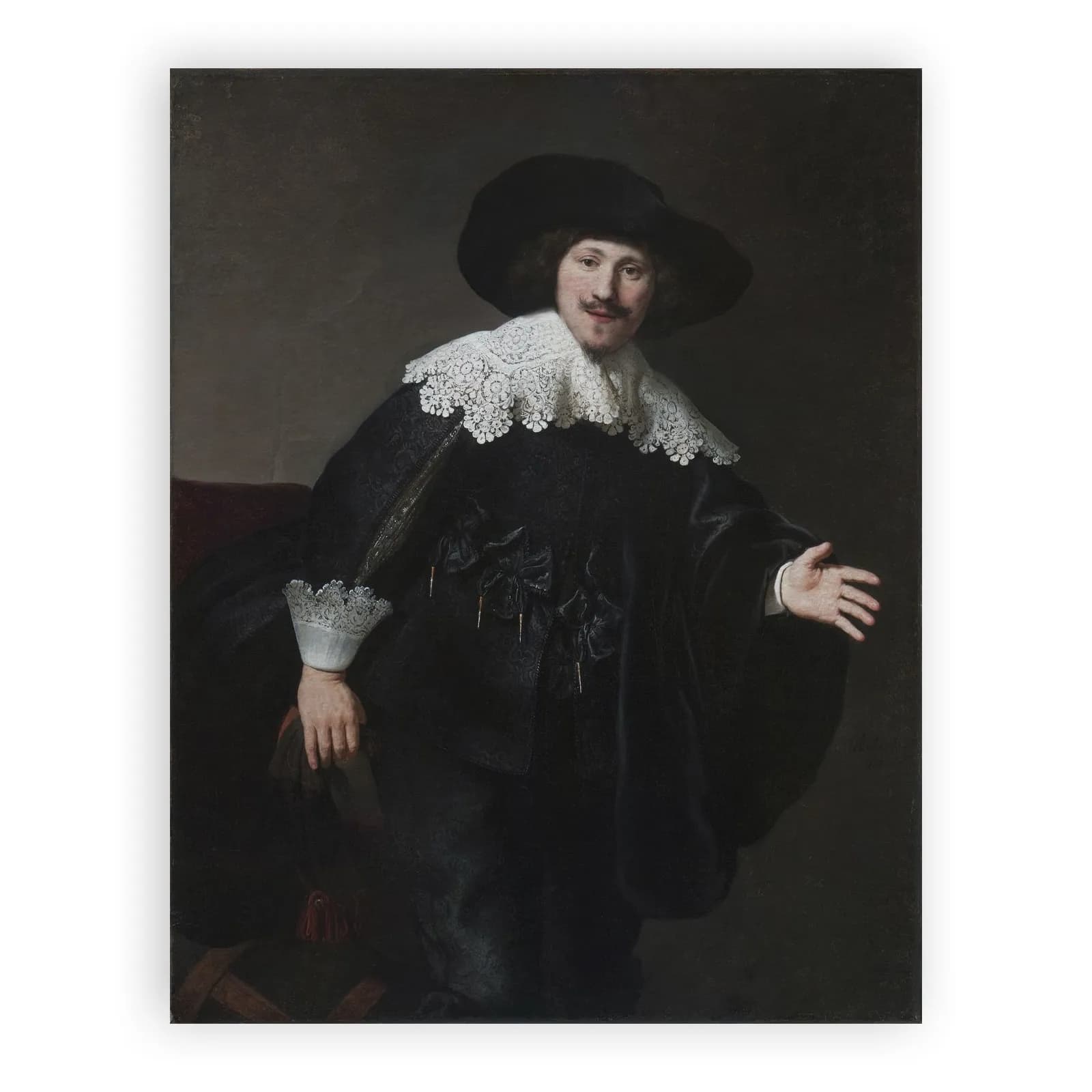 Portrait of a Man Rising from His Chair by Rembrandt Van Rijn - view 6 thumbnail