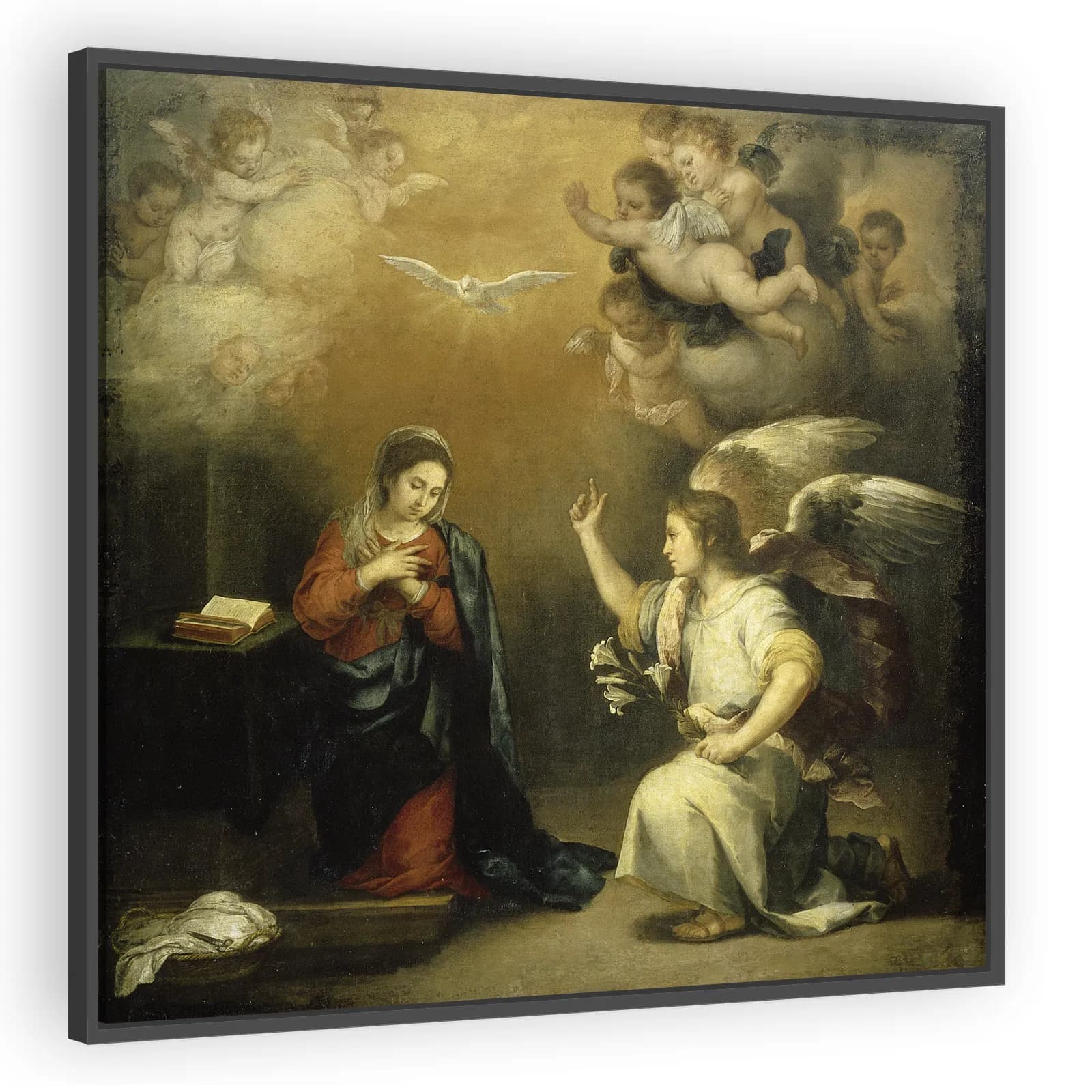 Annunciation to the Virgin by Bartolome Esteban Murillo