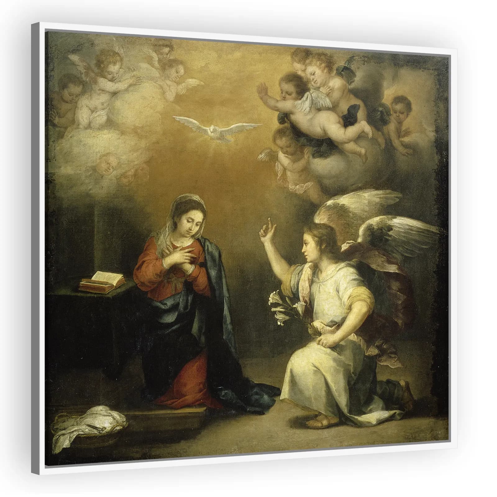 Annunciation to the Virgin by Bartolome Esteban Murillo - view 5 thumbnail