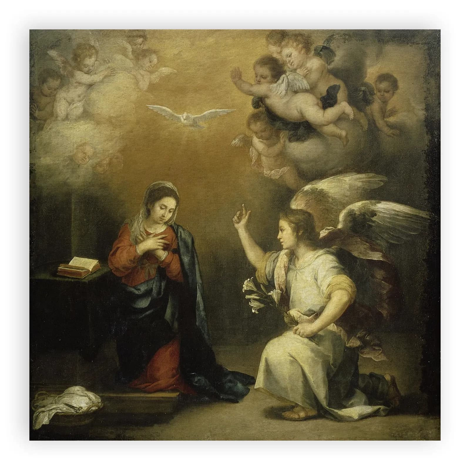 Annunciation to the Virgin by Bartolome Esteban Murillo - view 6 thumbnail