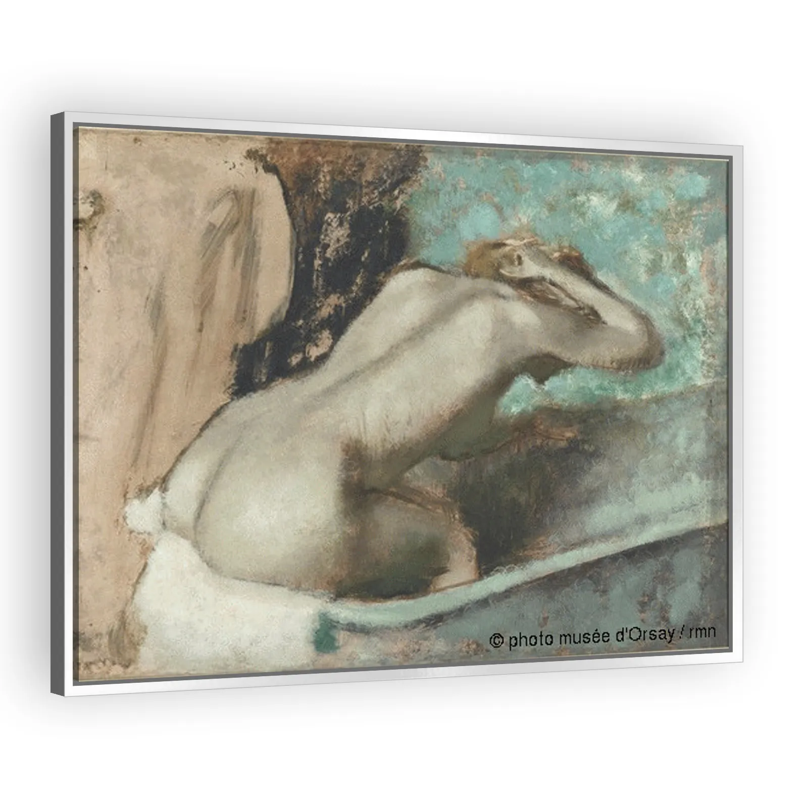 Woman Sitting on Edge of a Bath Sponging Her Neck by Edgar Degas - view 4 thumbnail